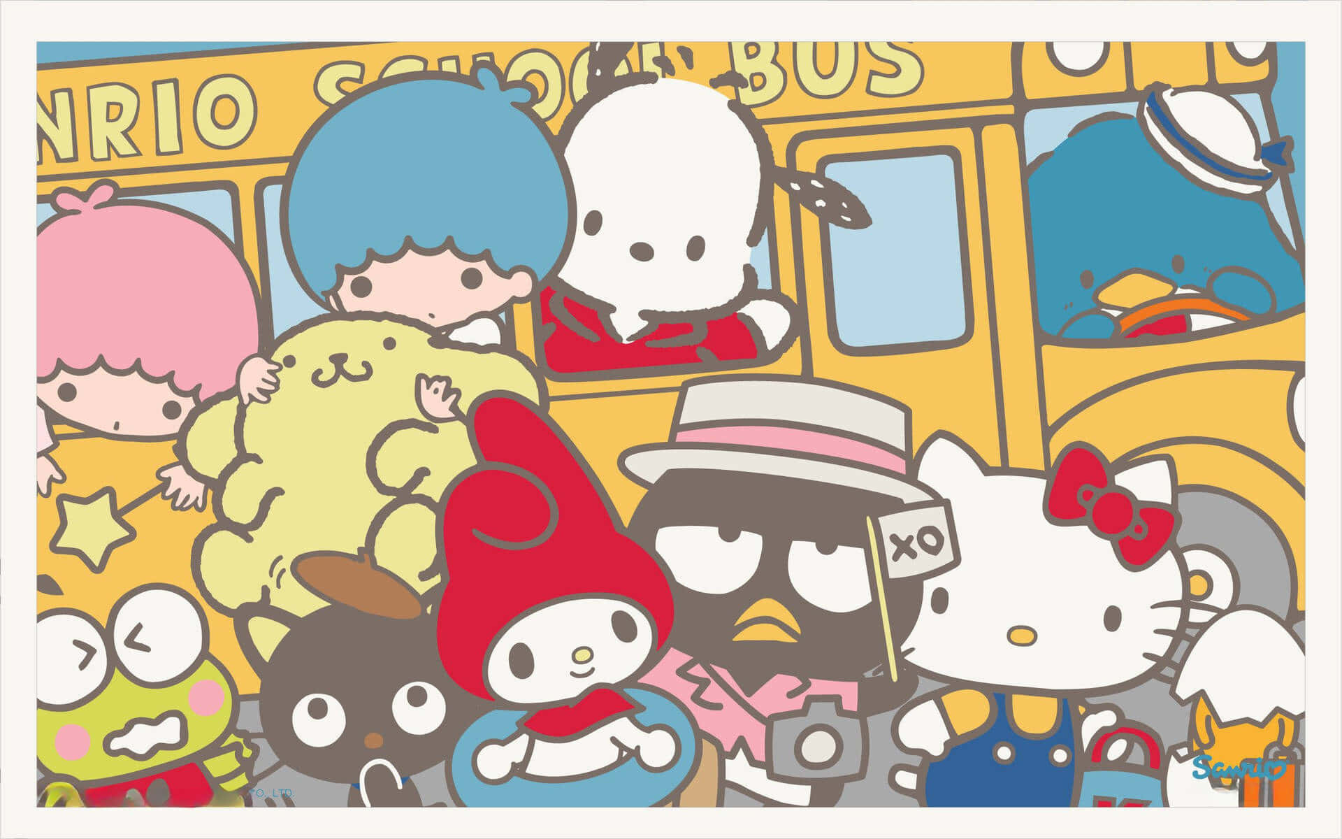 Chào mừng cùng những người bạn Sanrio Hình nền