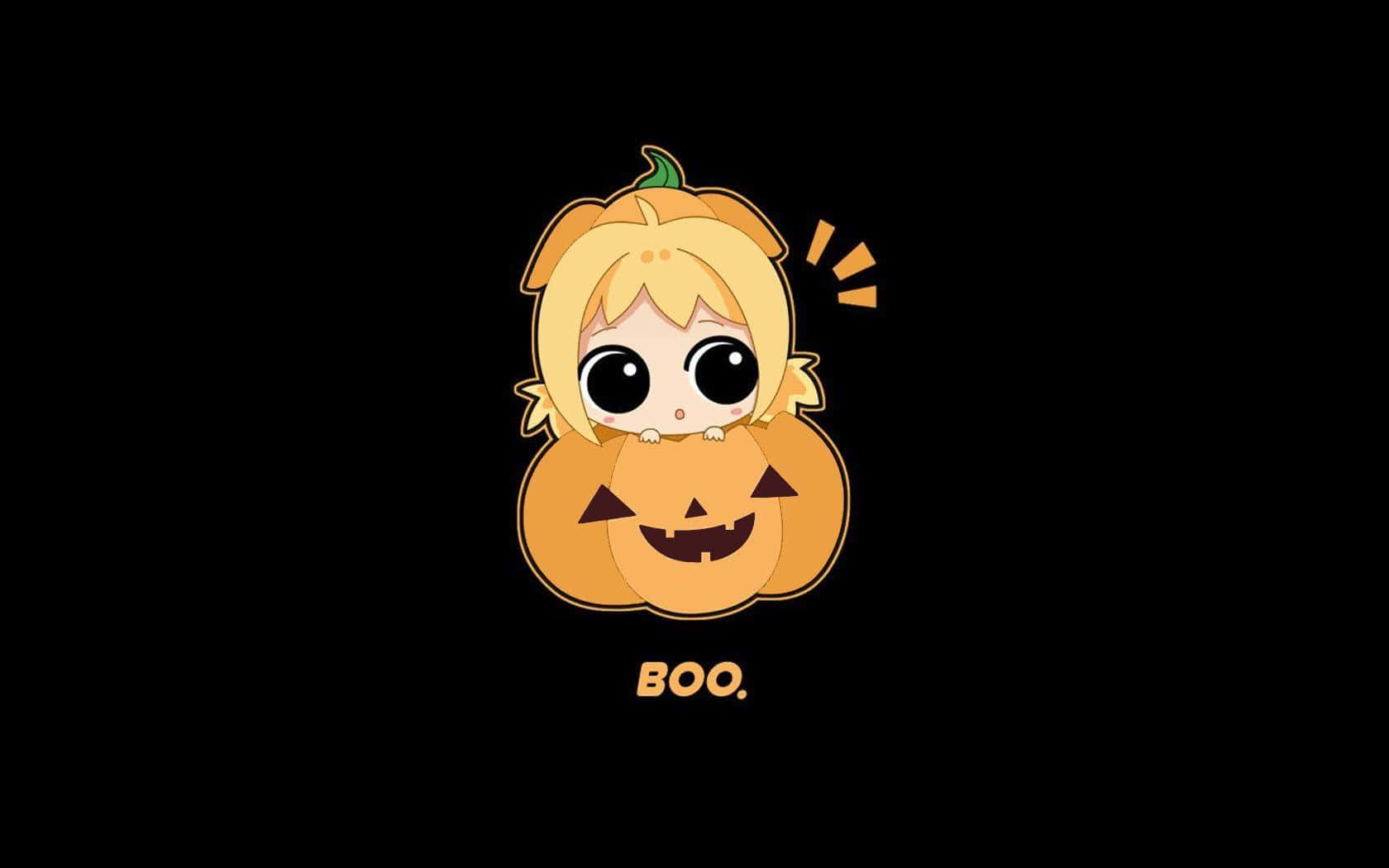 Chào mừng Halloween cùng chú bí ngô đáng yêu này! Hình nền
