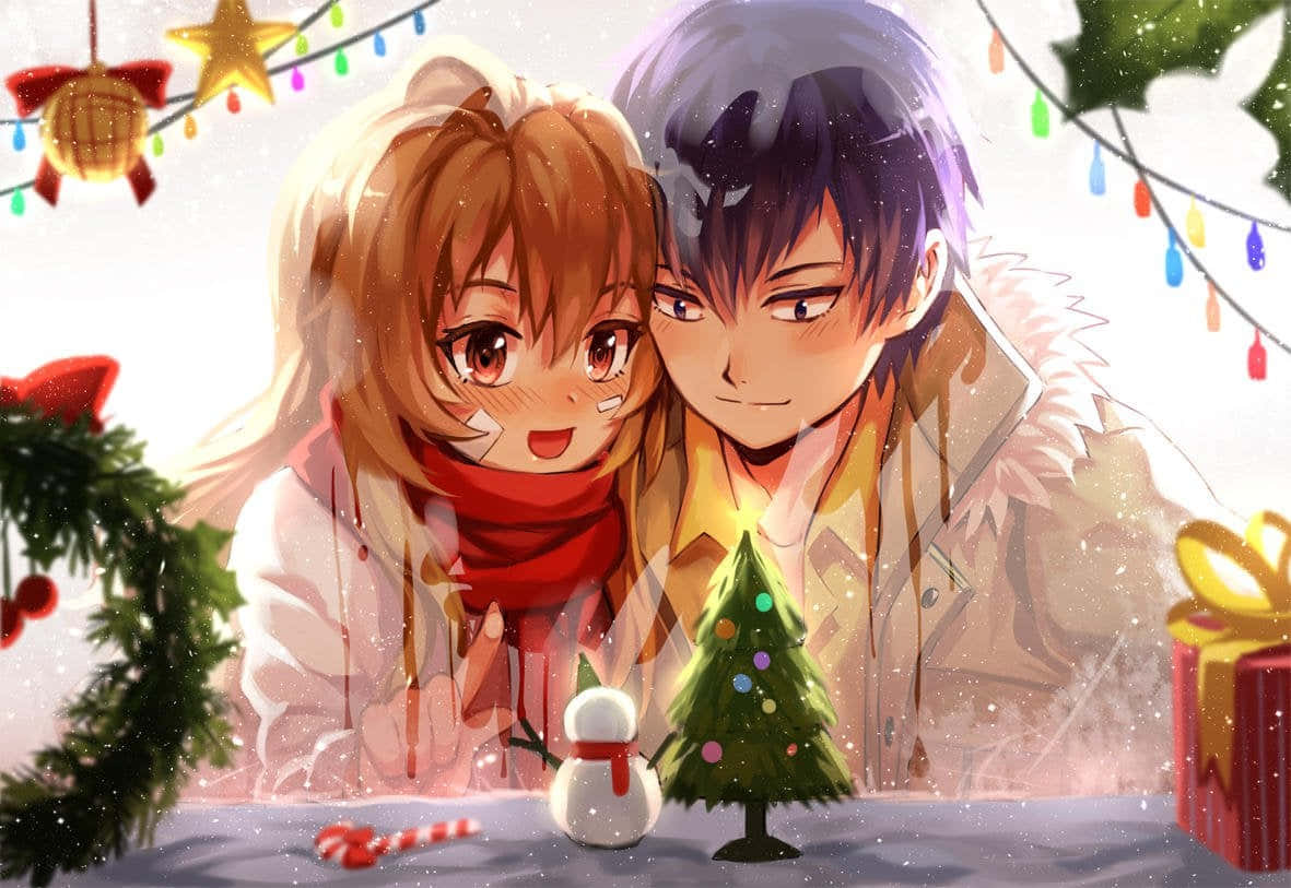 Chào mừng mùa Giáng sinh và tình yêu dành cho anime! Hình nền