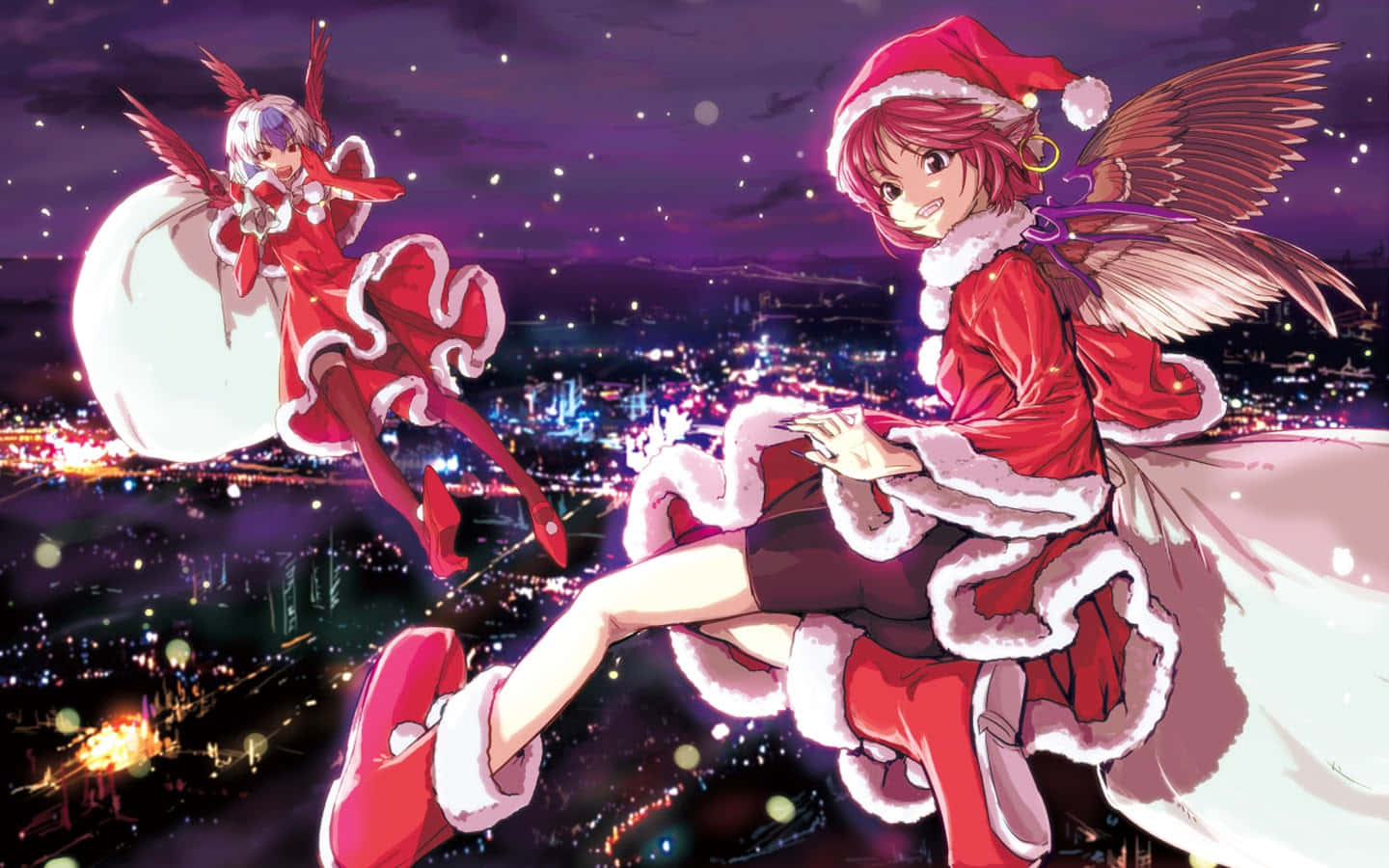 Chào đón Giáng Sinh với Anime Christmas! Hình nền