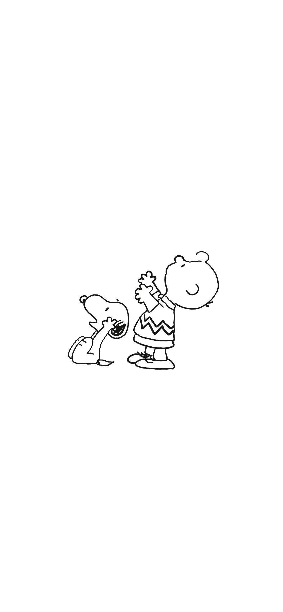 Charlie Brown Snoopy Phác Thảo Hình nền