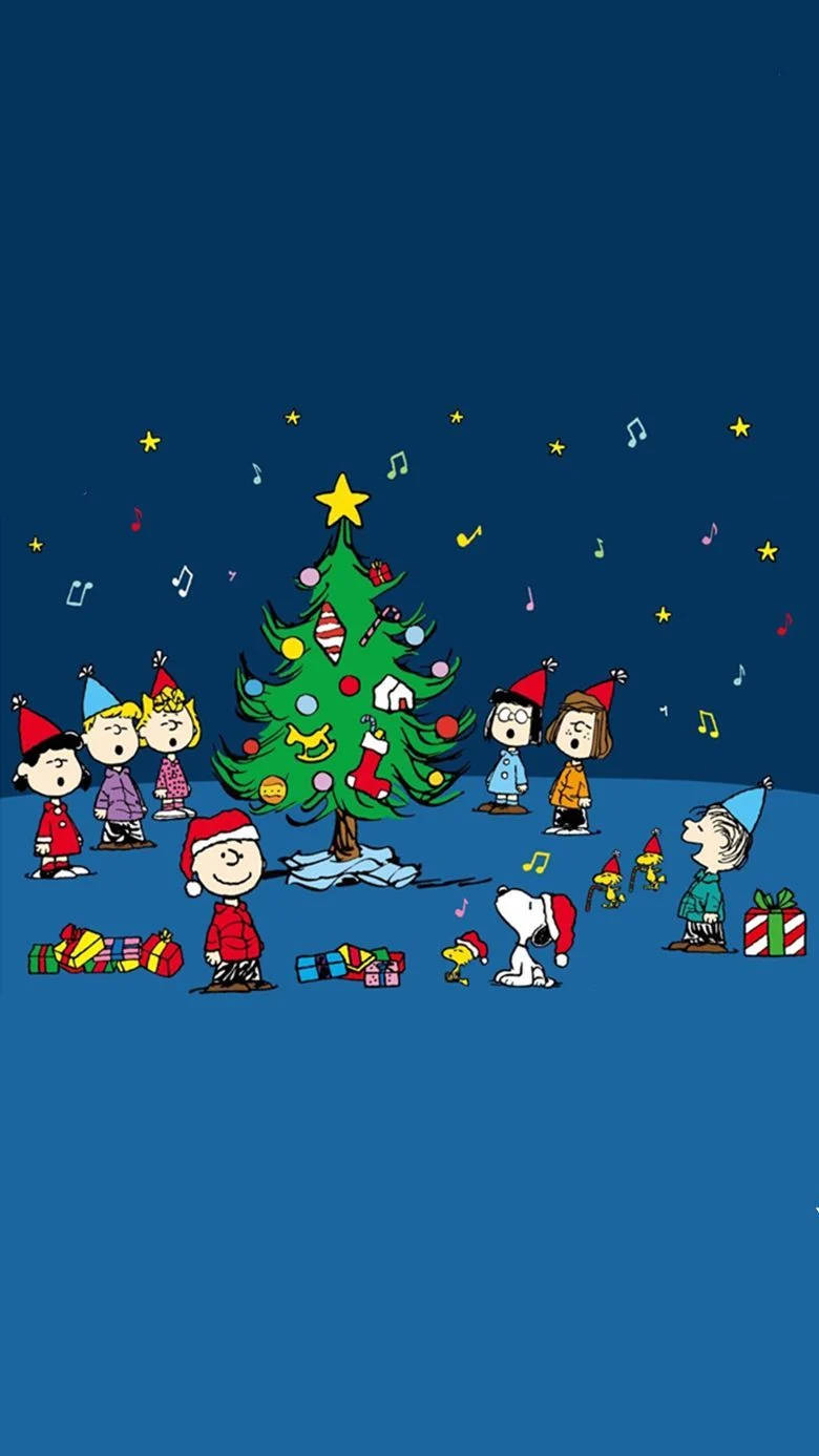 Charlie Brown và bạn bè đáng yêu mùa Giáng sinh Hình nền