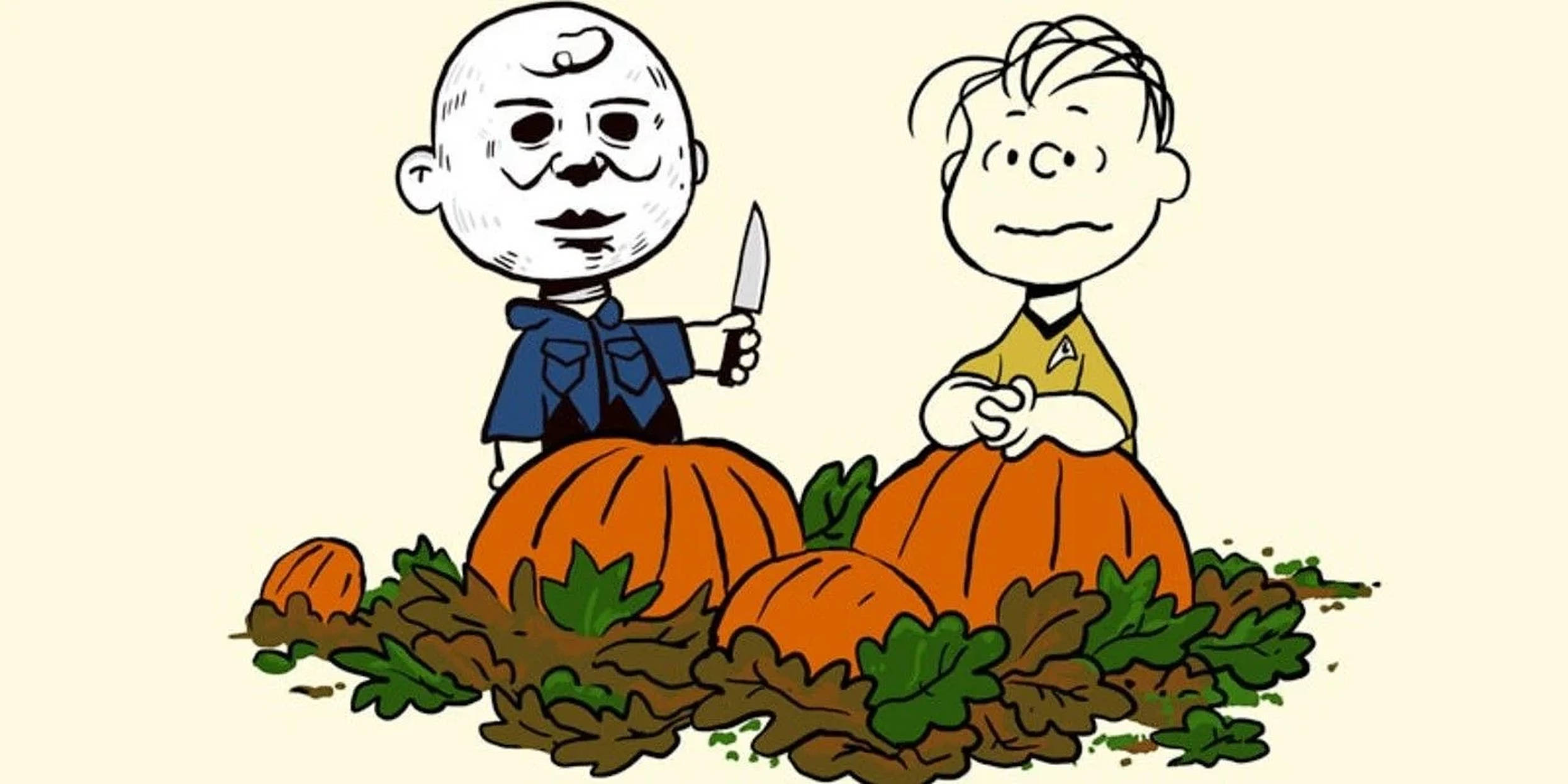 Charlie Brown và Linus Nghệ thuật Halloween Hình nền