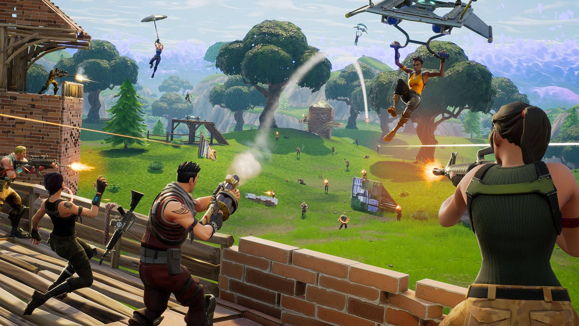 Chế Độ 50v50 Thời Gian Giới Hạn Fortnite HD Hình nền