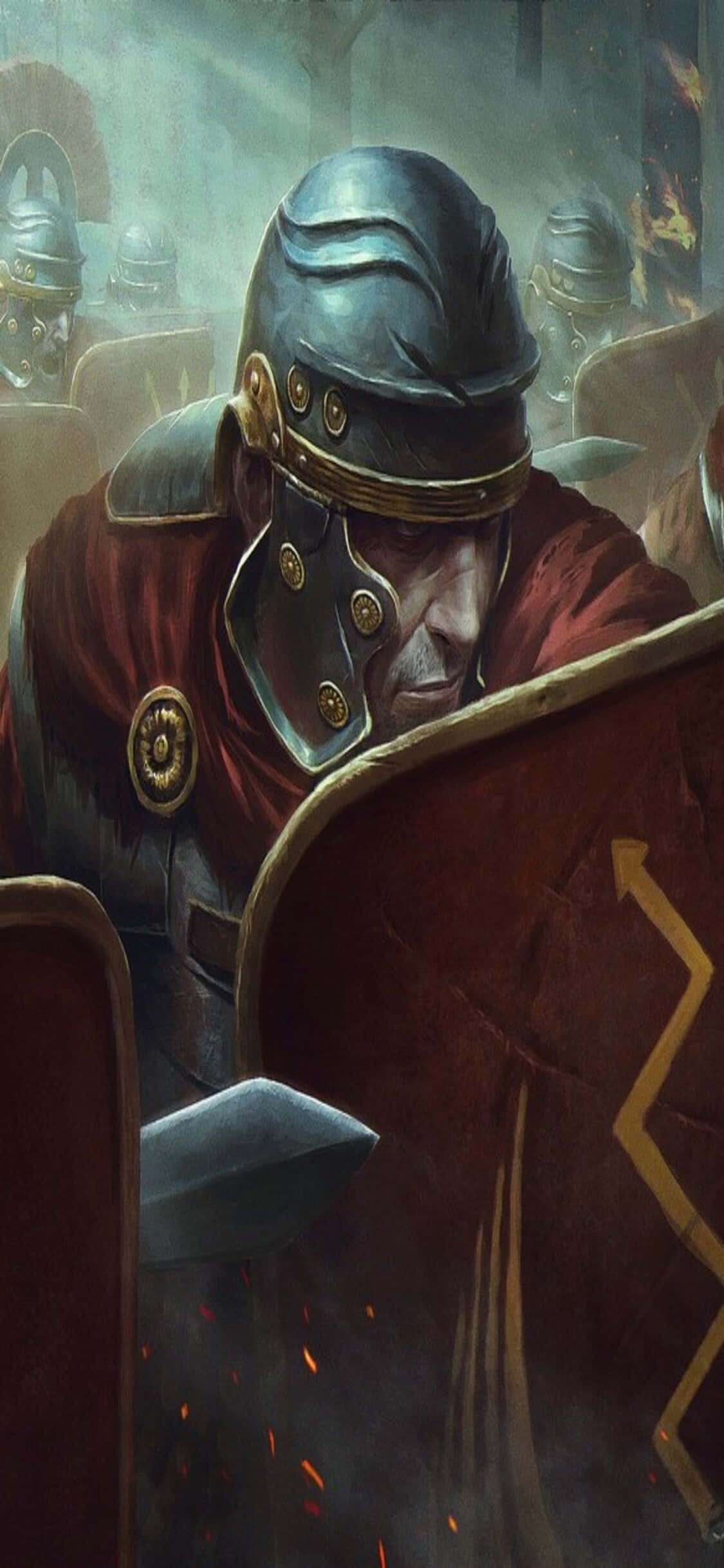 Chỉ huy Đội quân Hùng mạnh trong Total War Rome 2 trên iPhone Xs Hình nền