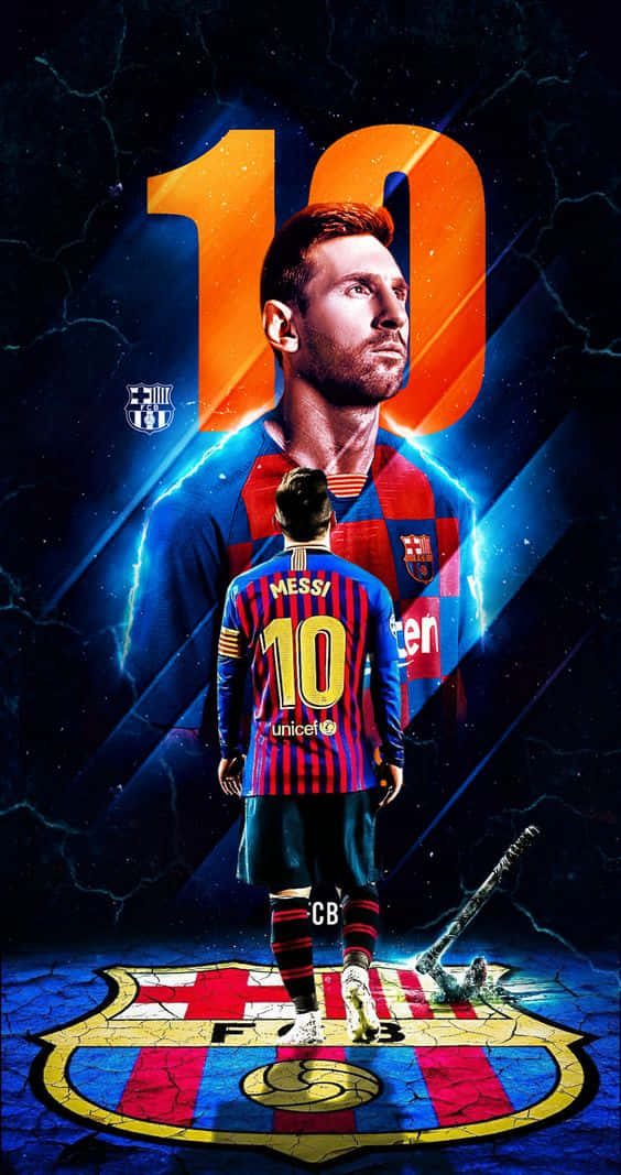 Chỉ tin tưởng một chiếc điện thoại huyền thoại - Messi iPhone Hình nền
