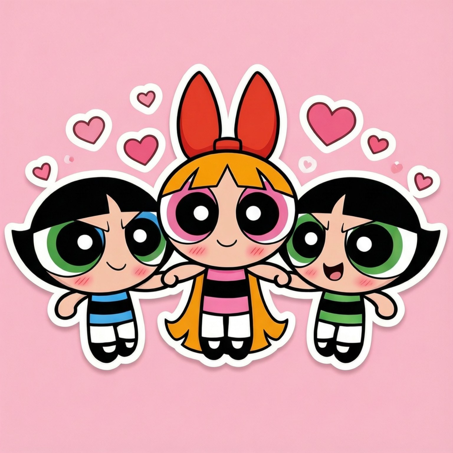 Chibi Powerpuff Cuties Hình nền
