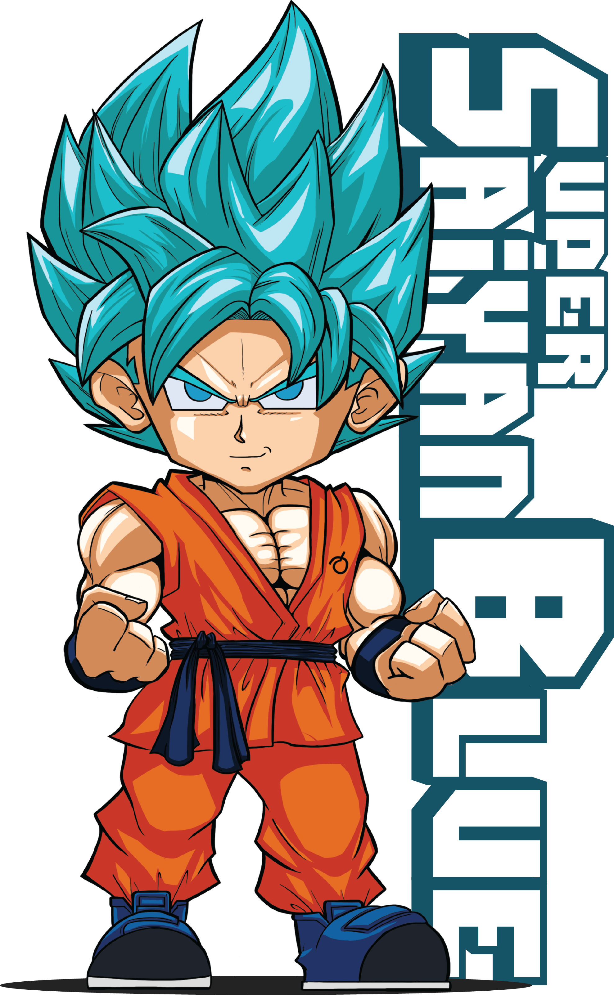 Chibi Super Saiyan Blue Hình nền