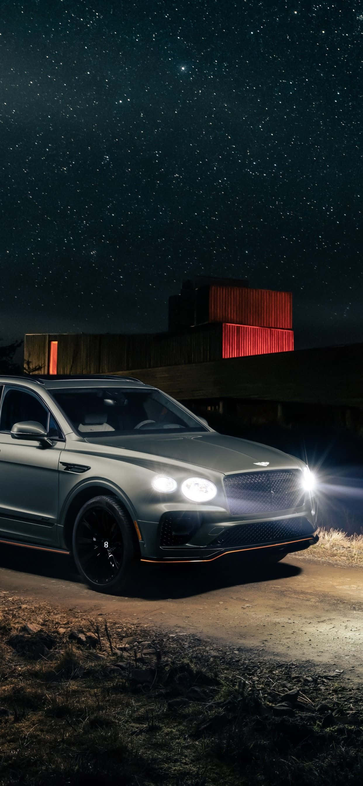 chiếc bentley bentayga mới được trình diễn vào ban đêm Hình nền