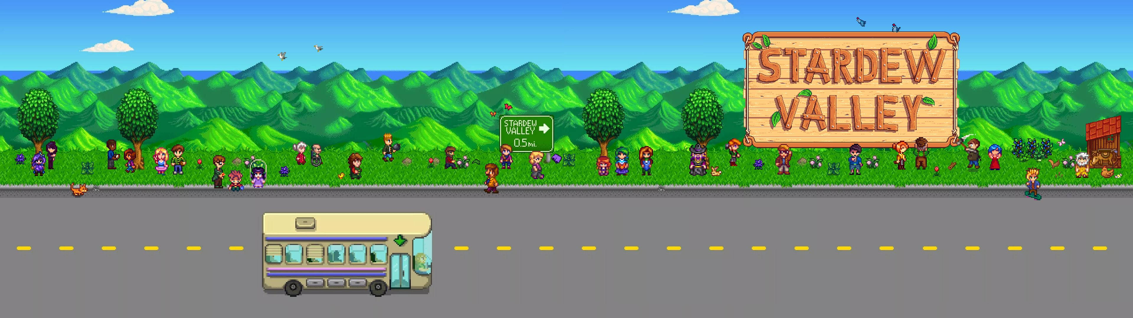 Chiêm ngưỡng Bảng hiệu Stardew Valley Hình nền
