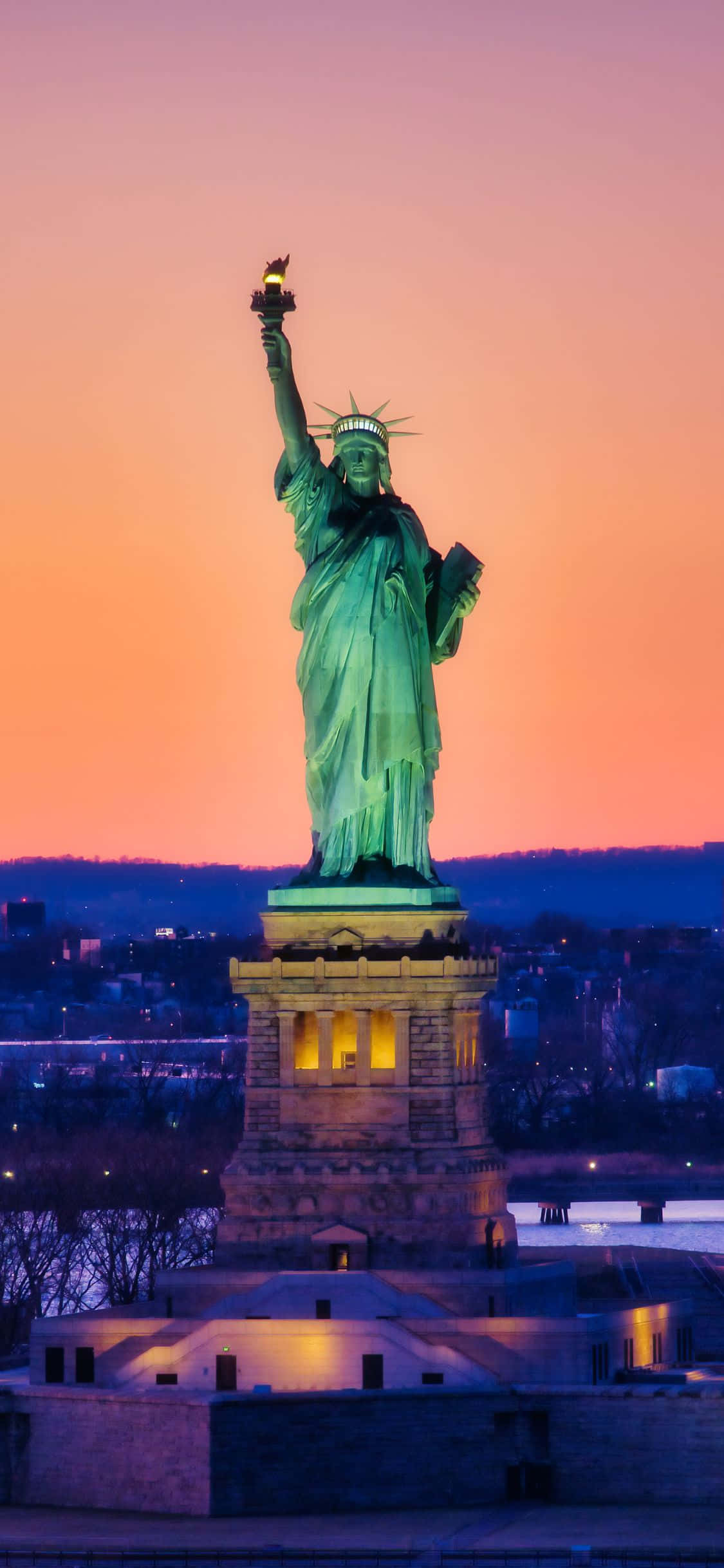 Chiêm ngưỡng cảnh quan thành phố New York tuyệt đẹp trên iPhone Xs thanh lịch Hình nền