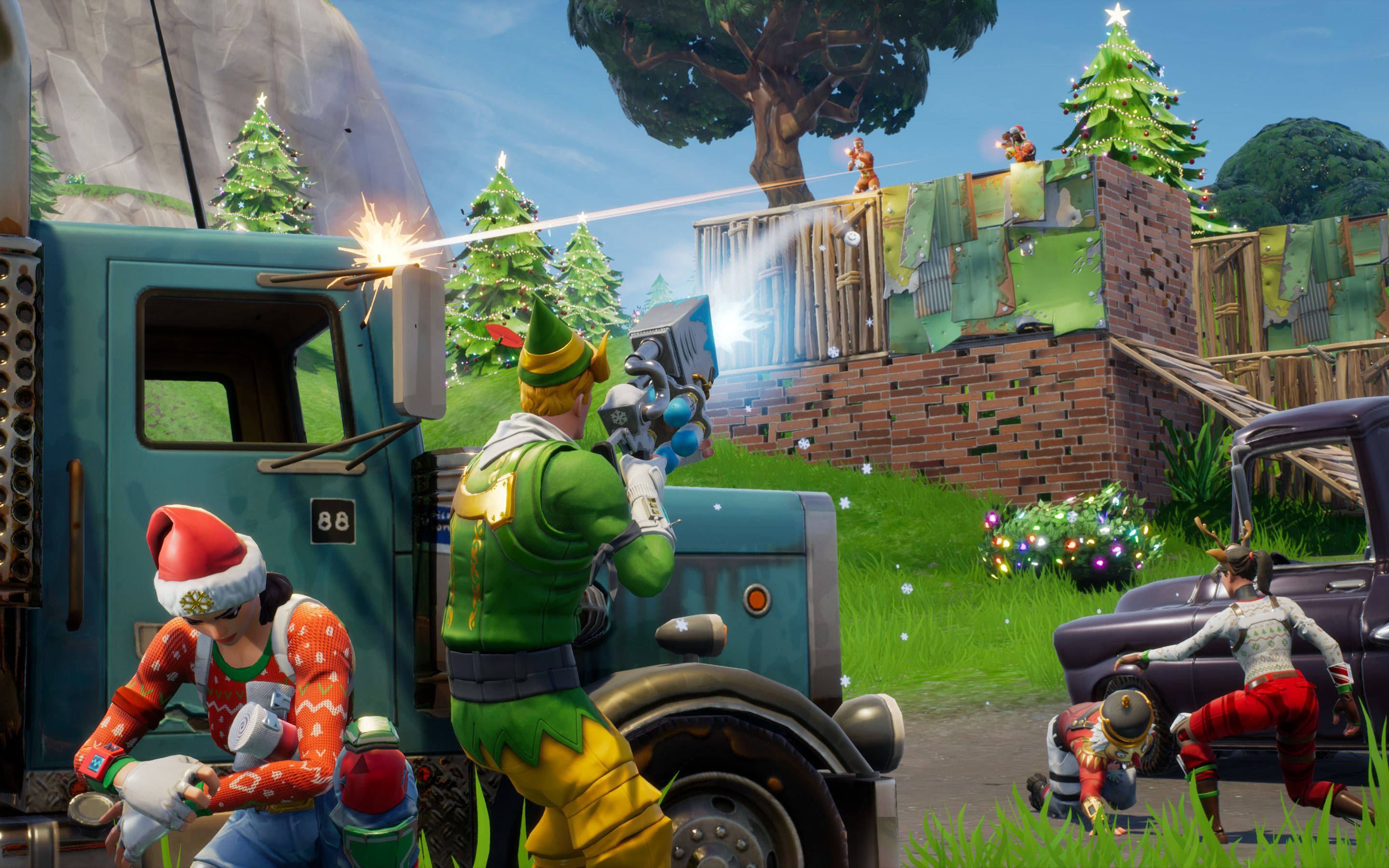 Chiến đấu cùng các tuyển thủ eSports hàng đầu trong giải đấu Winter Royale của Fortnite! Hình nền