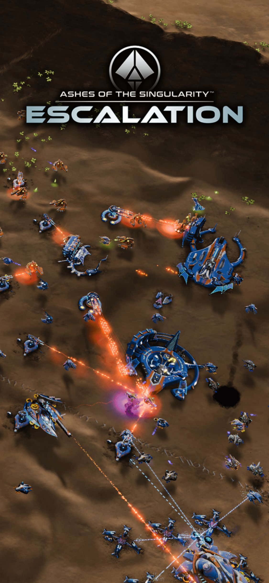 Chiến đấu trong Ashes of the Singularity: Escalation trên iPhone X Hình nền
