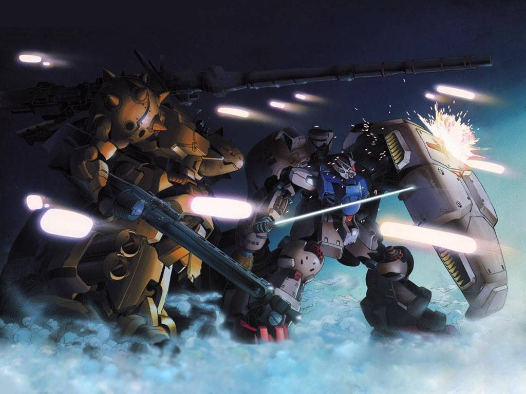 Chiến Đấu Và Phòng Thủ Mobile Suit Gundam Hình nền