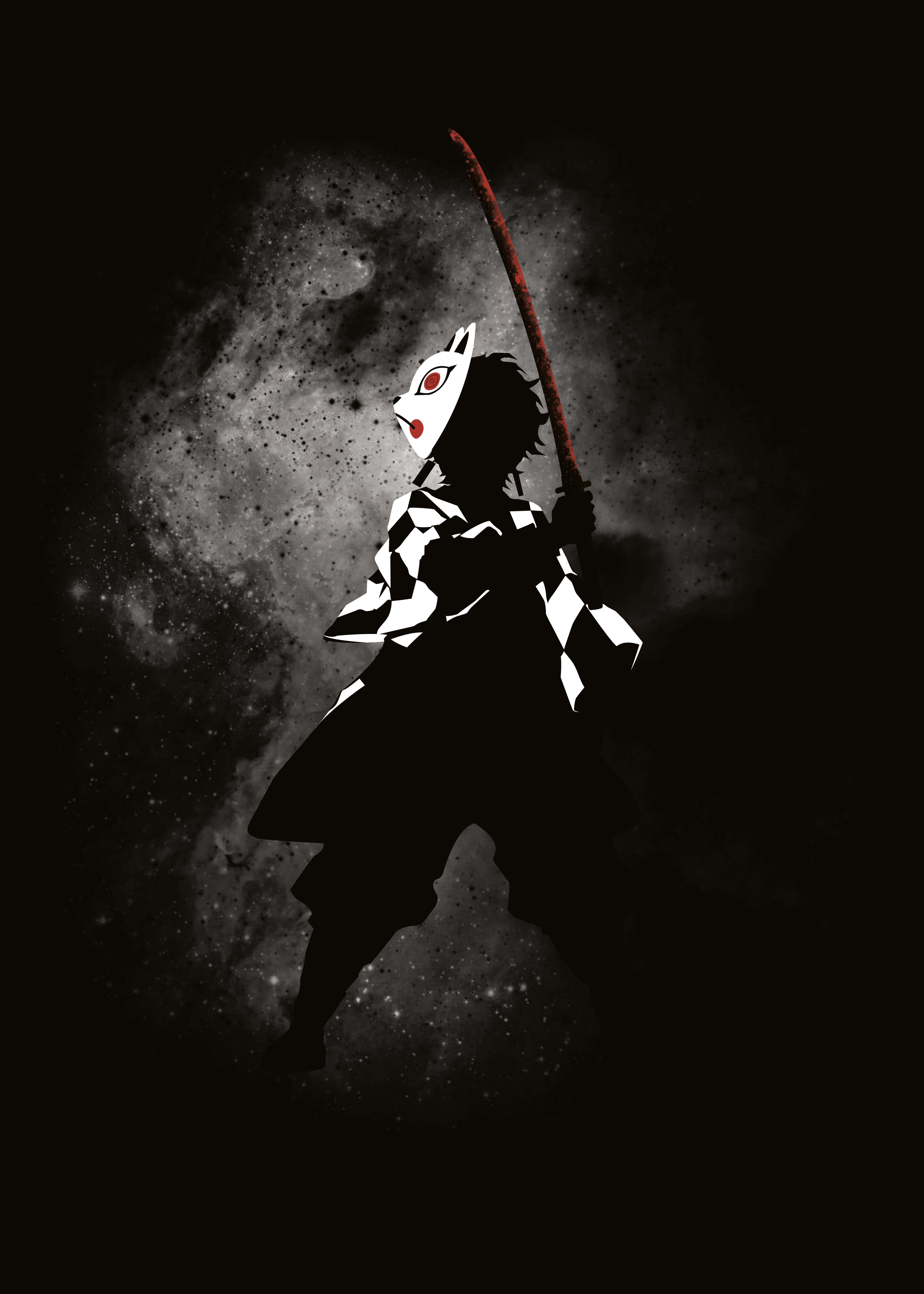 "Chiến đấu với thế lực bóng tối của cái ác bằng sức mạnh của Dark Demon Slayer" Hình nền