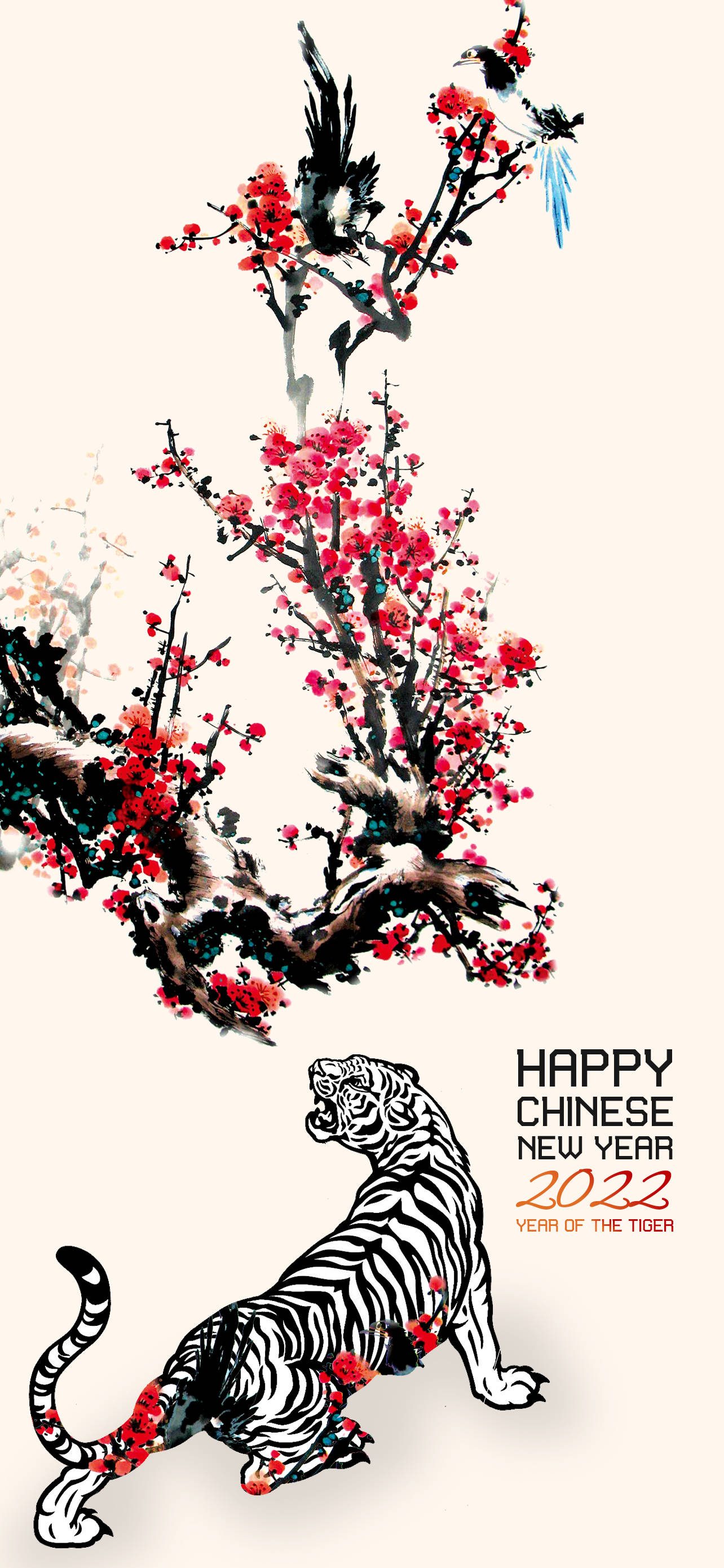 Chinese New Year Wood Tiger Hình nền