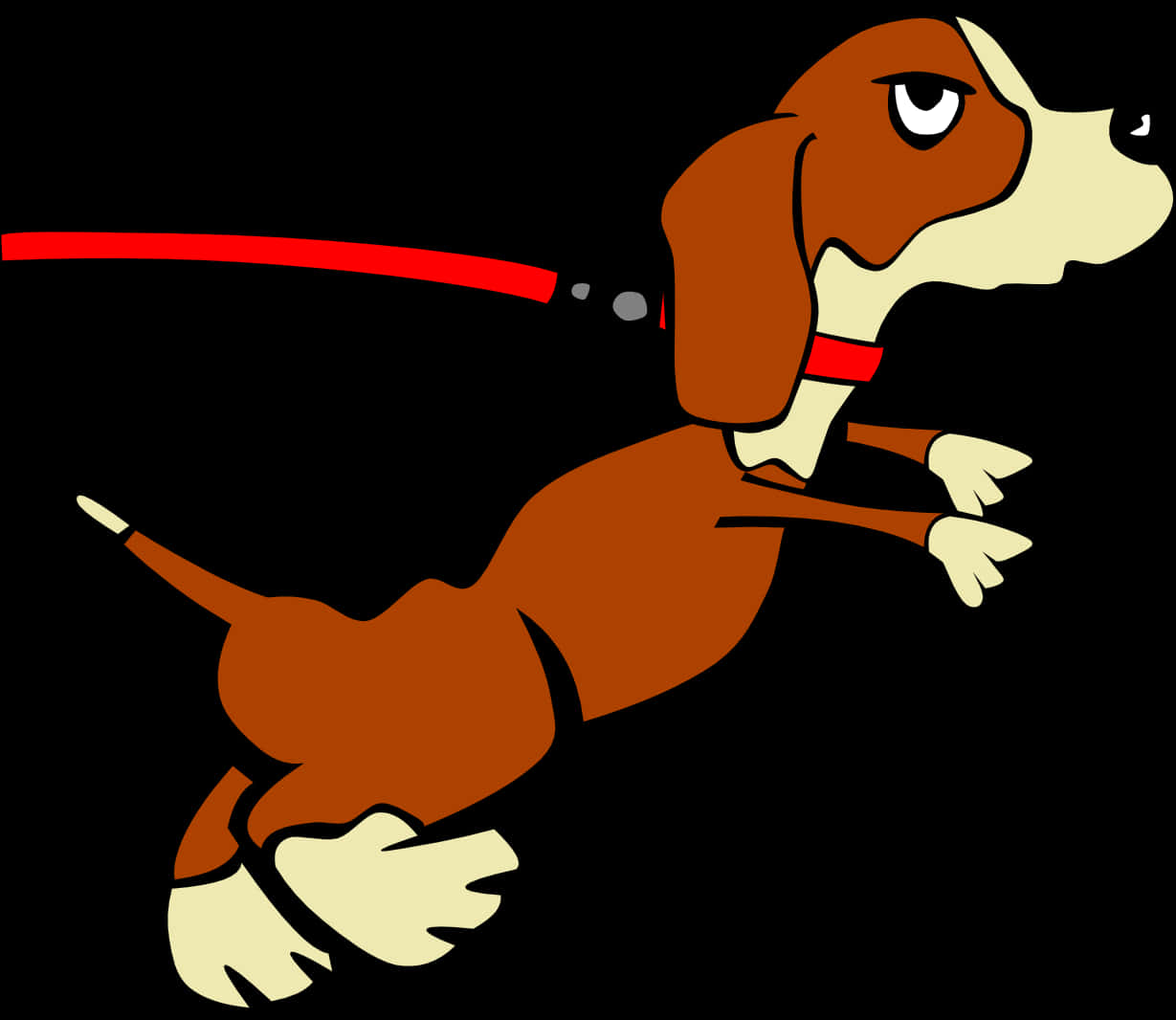 Chó Basset Hound Hoạt Hình Đang Nhảy Hình nền