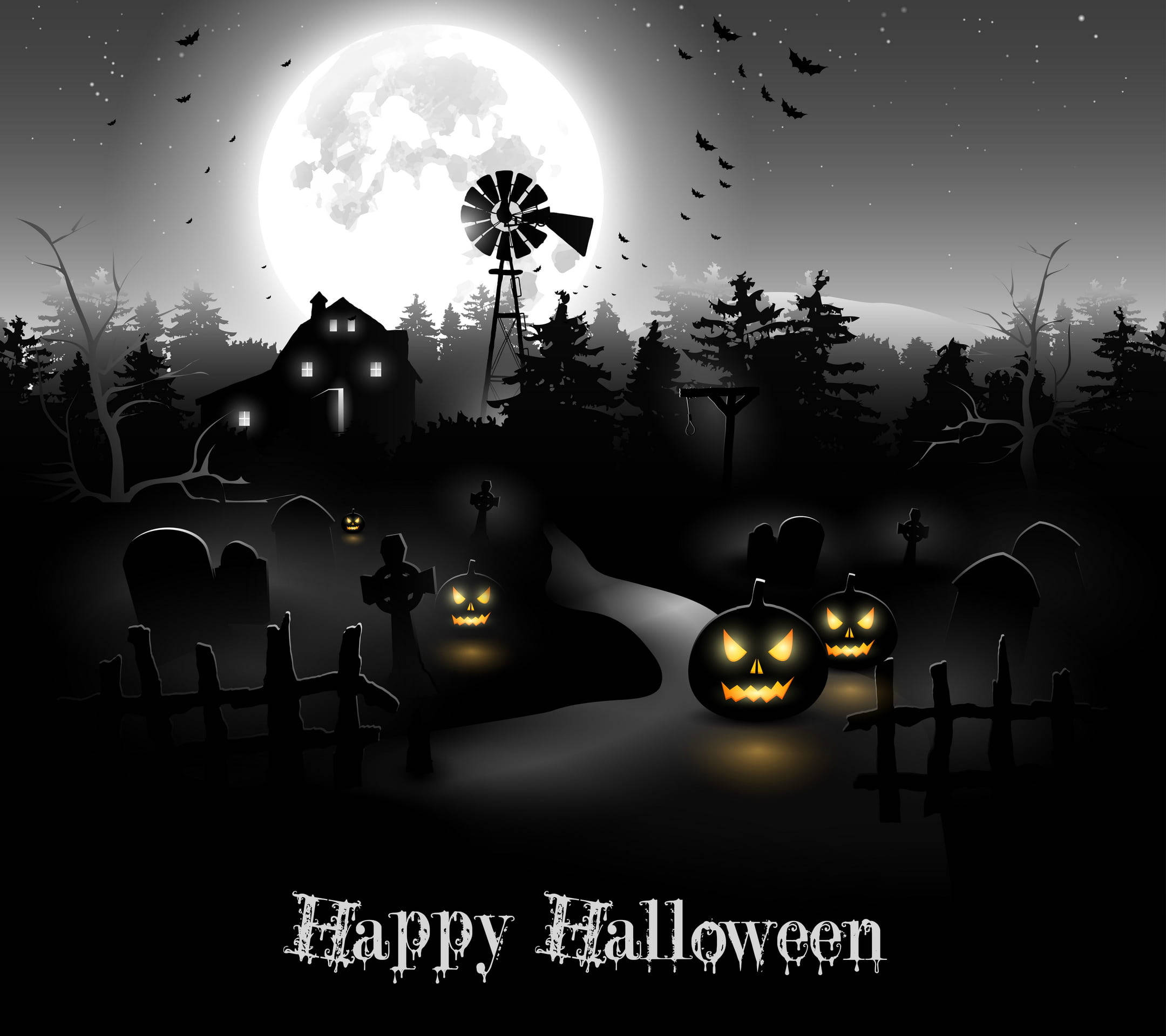 Cho Kẹo Hay Bị Ghẹo Chúc Mừng Halloween Hình nền