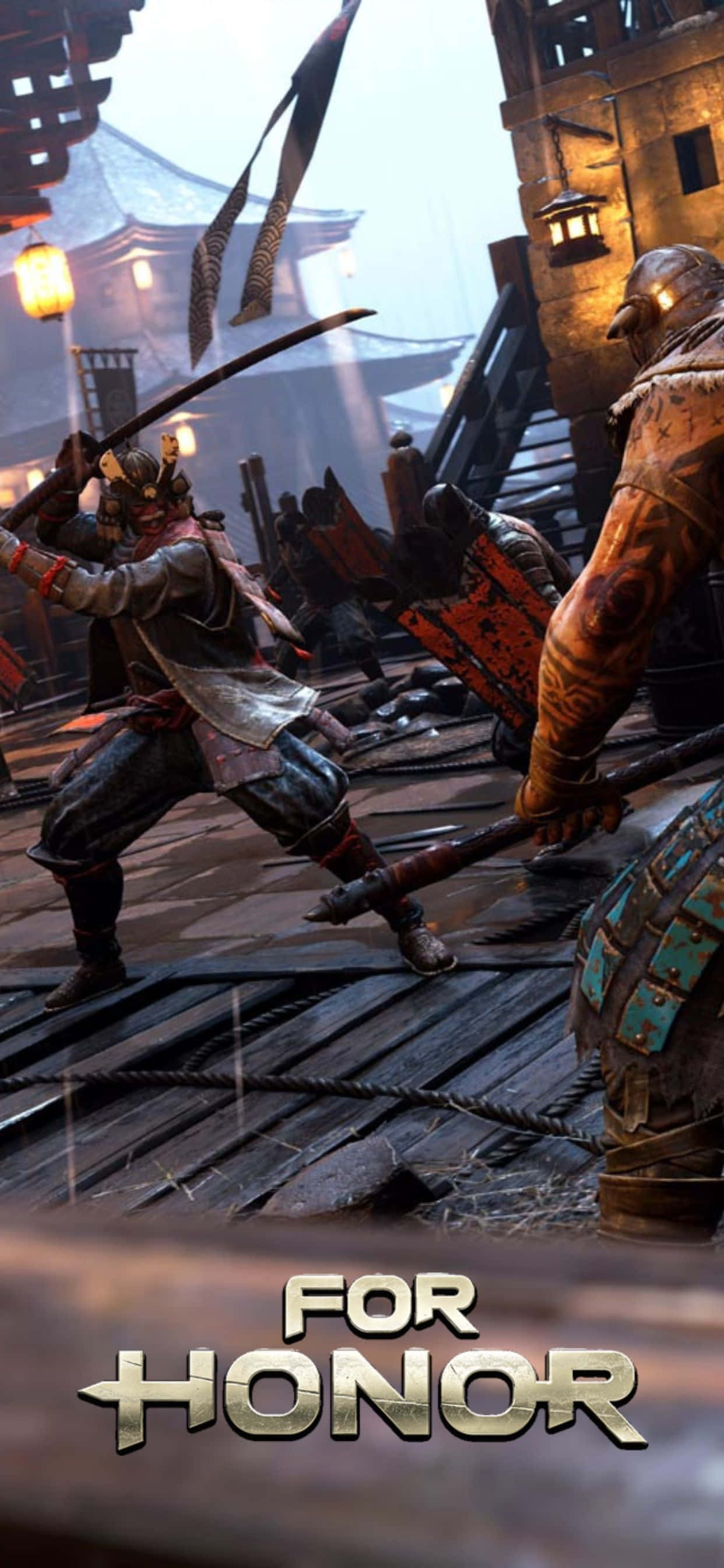 Chơi game For Honor hành động kịch tính trên iPhone Xs Max của bạn Hình nền