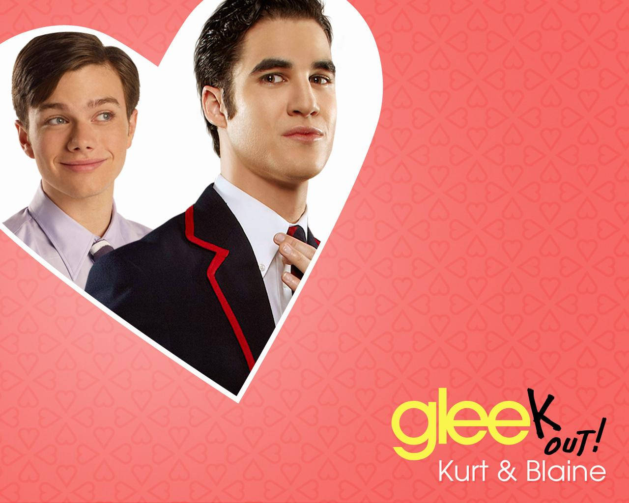 Chris Colfer Trong Vai Kurt Cùng Blaine Hình nền