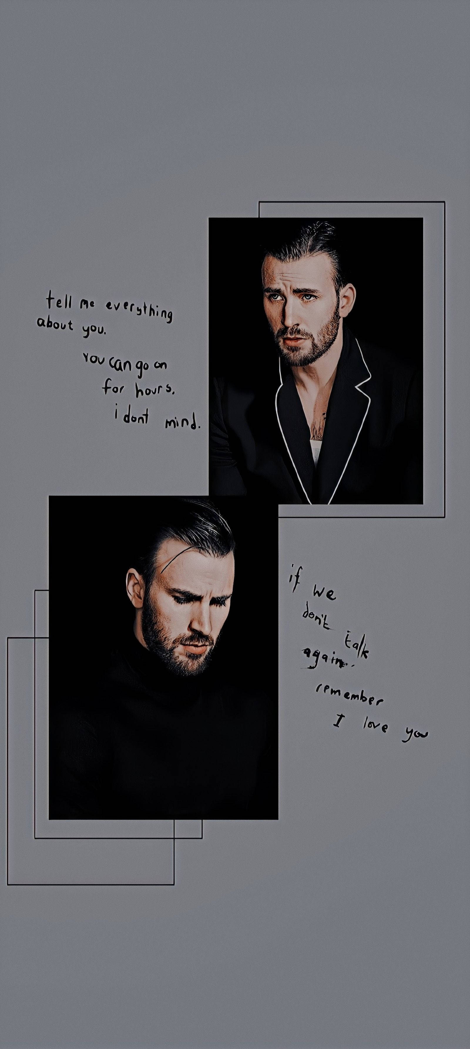 Chris Evans Đen Tối Giản Hình nền