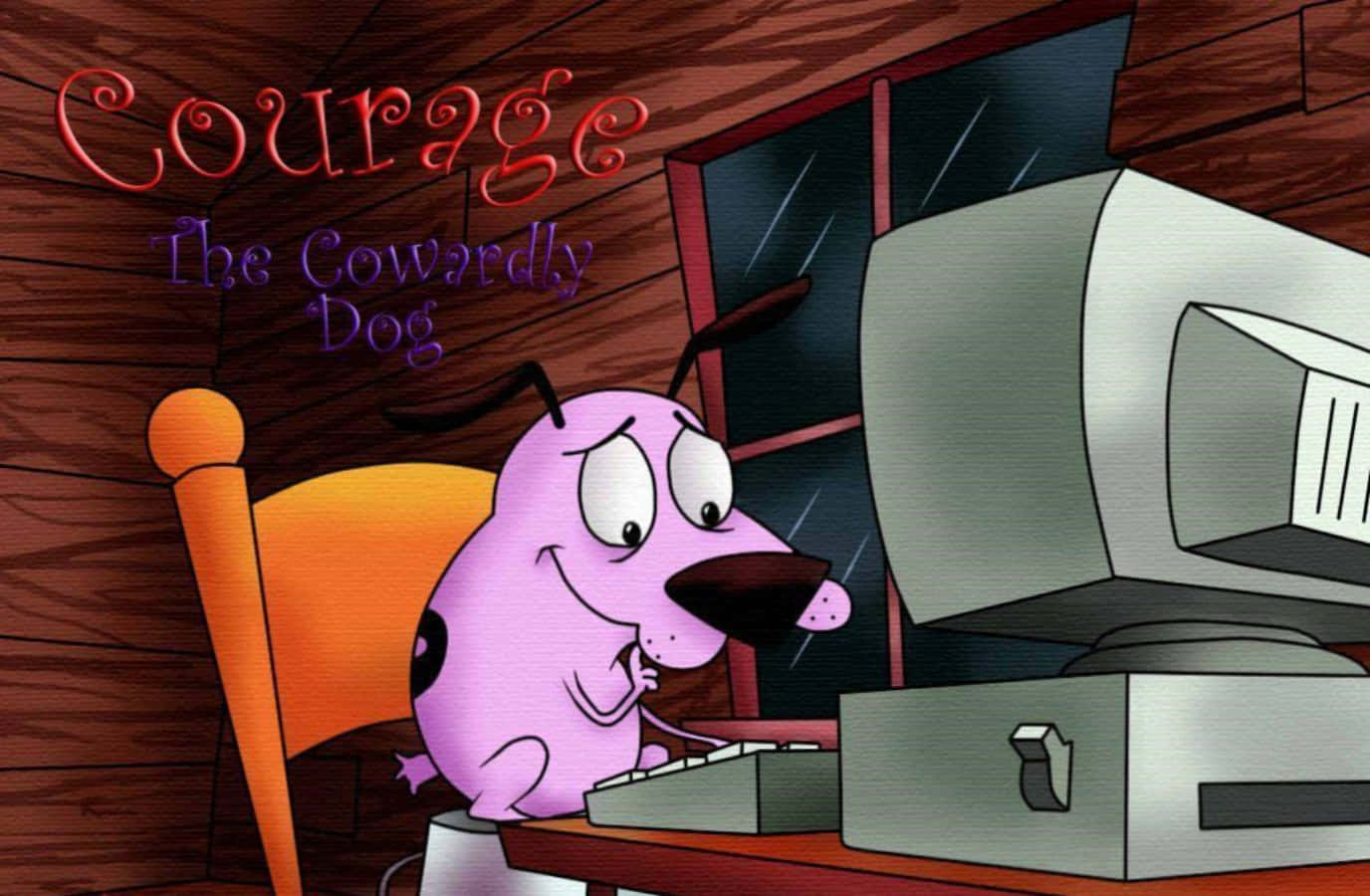 Chú Chó Nhát Cá Courage Dùng PC Hình nền