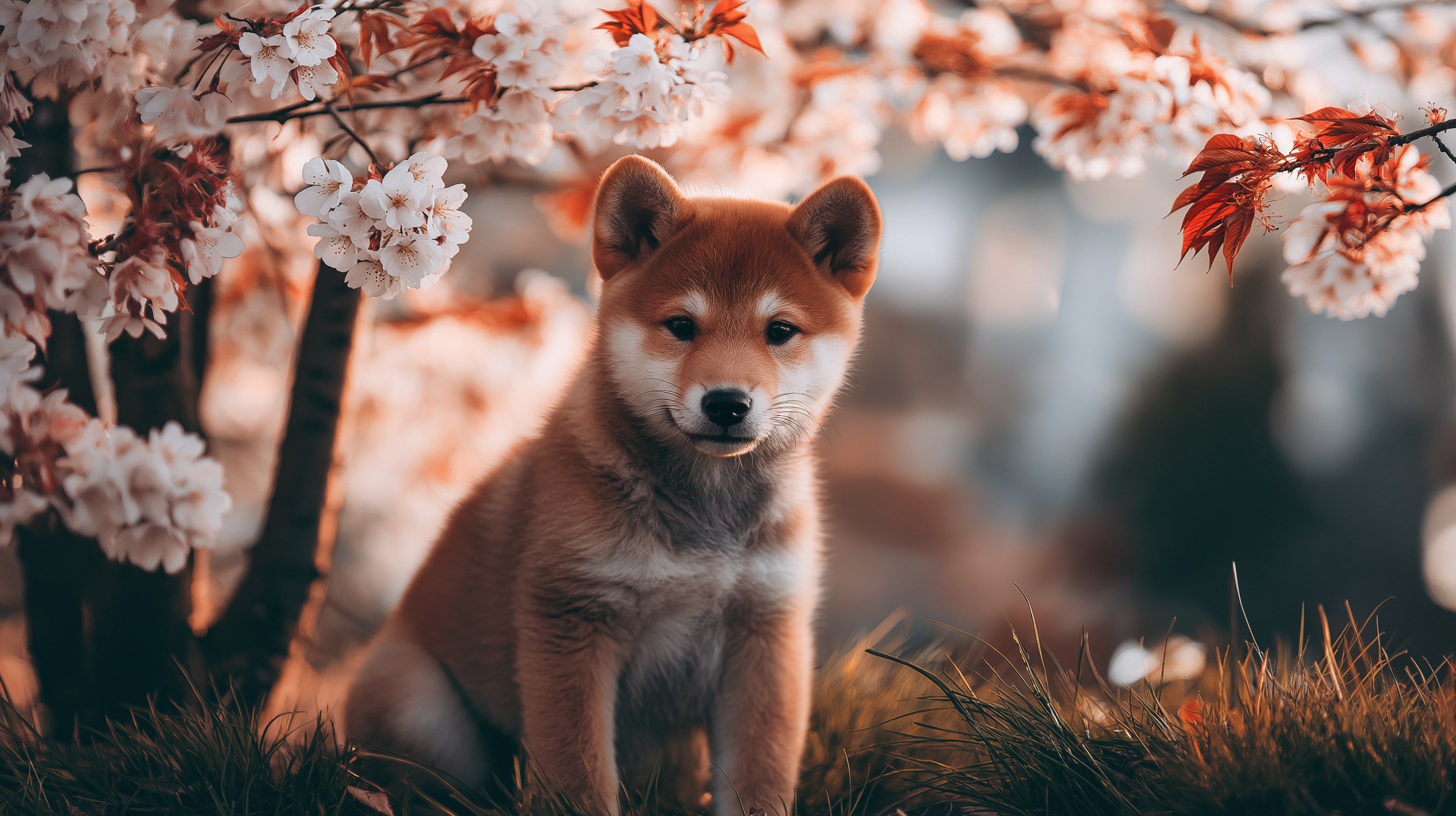 Chú chó Shiba Inu con đáng yêu Hình nền