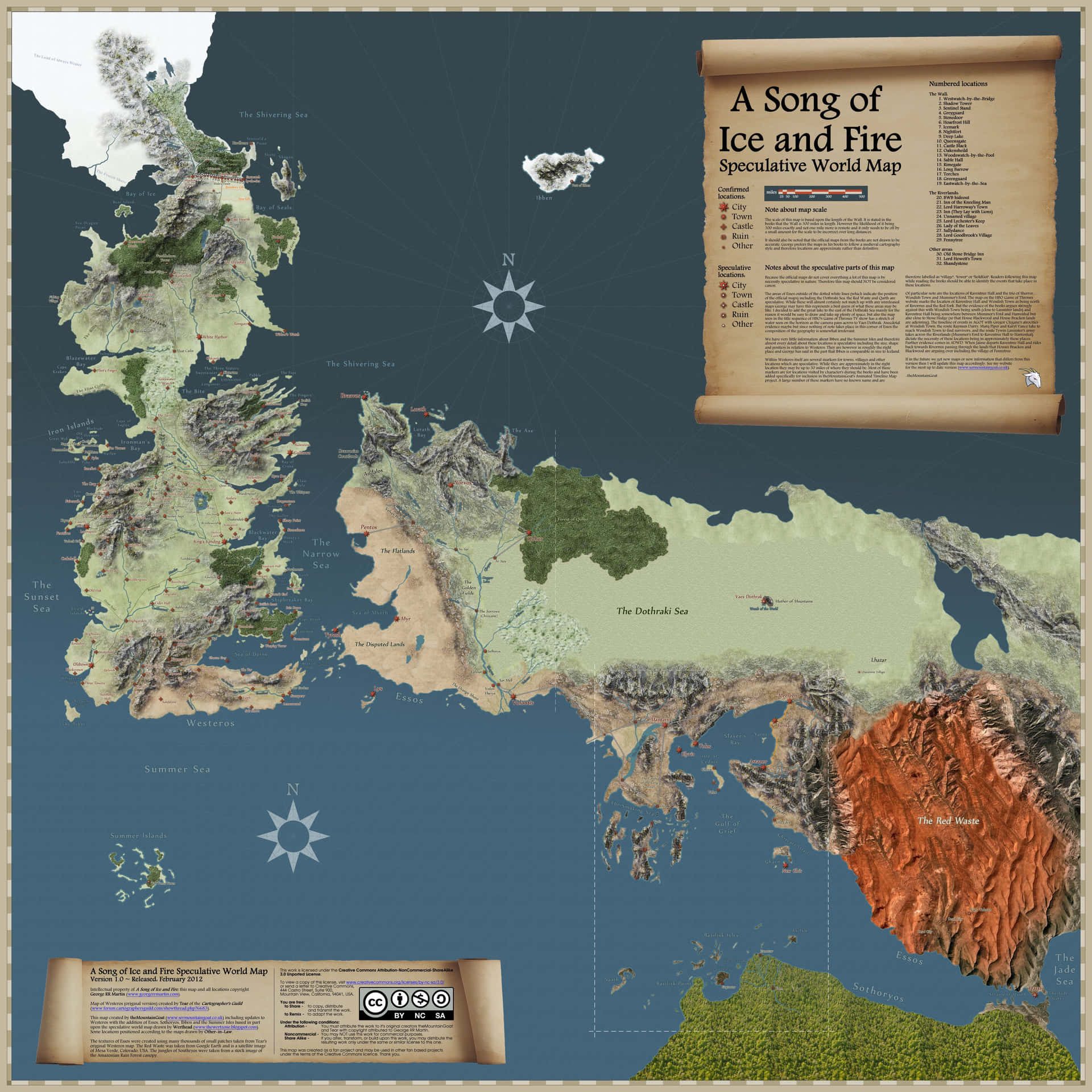 Bản Đồ Game Of Thrones