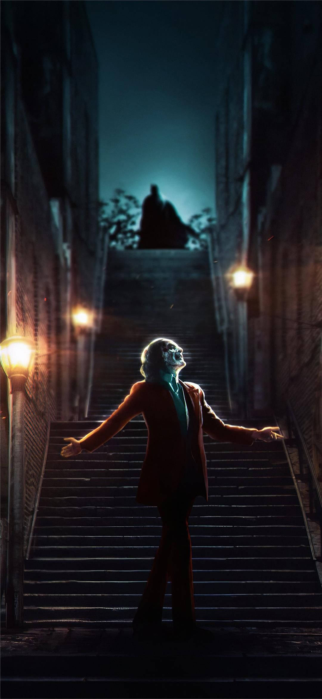 Chú hề nhảy múa trên cầu thang Joker 2019 Hình nền