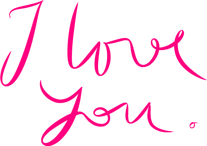 Chữ I Love You Viết Tay Hình nền