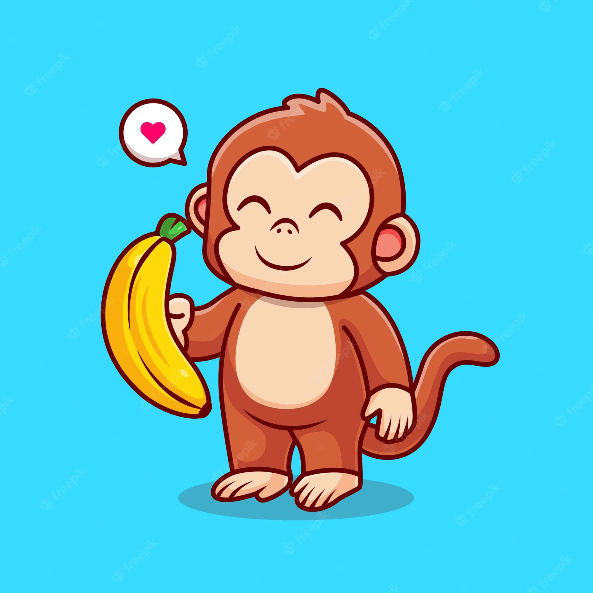Chú khỉ dễ thương này không thể chờ đợi để bắt đầu ngày mới! Hình nền