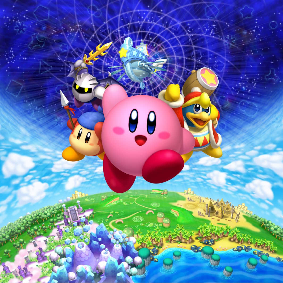 Chú Kirby đáng yêu với nụ cười thật tươi! Hình nền