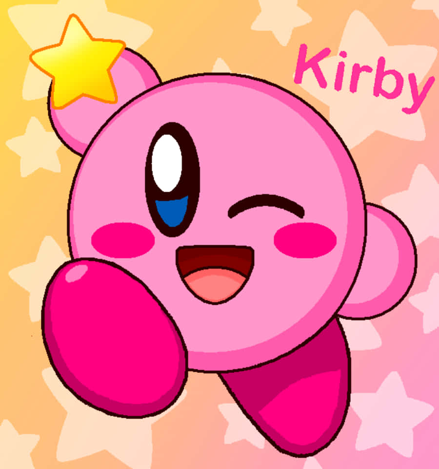 Chú Kirby dễ thương và đáng yêu sẵn sàng làm bạn với bạn! Hình nền