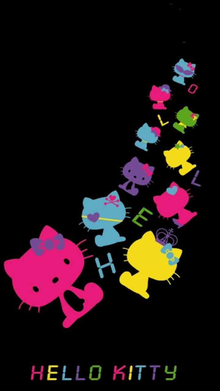 Chú Mèo Hello Kitty Đen Tinh Nghịch và Bí Ẩn Hình nền