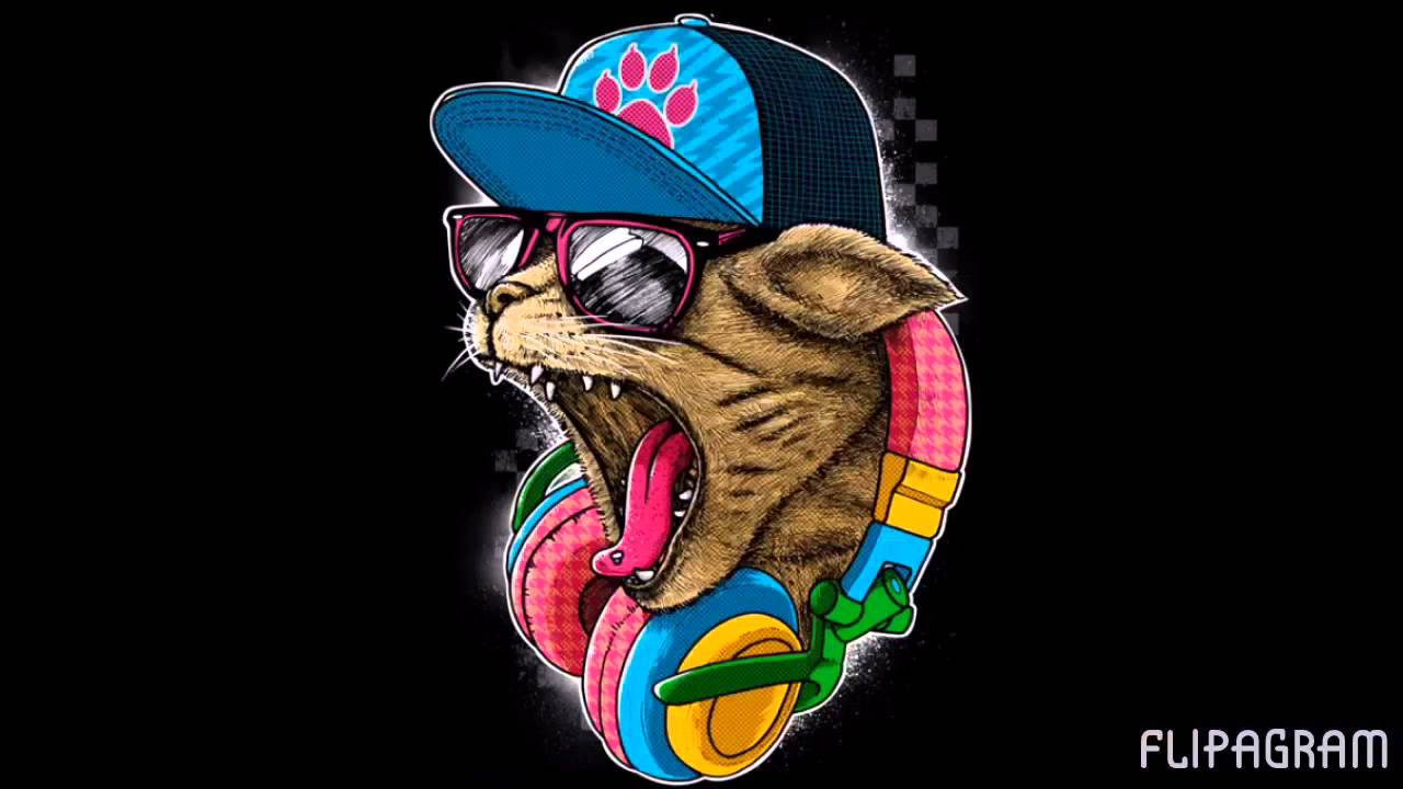 Chú Mèo Punk Rock Phong Cách Hình nền