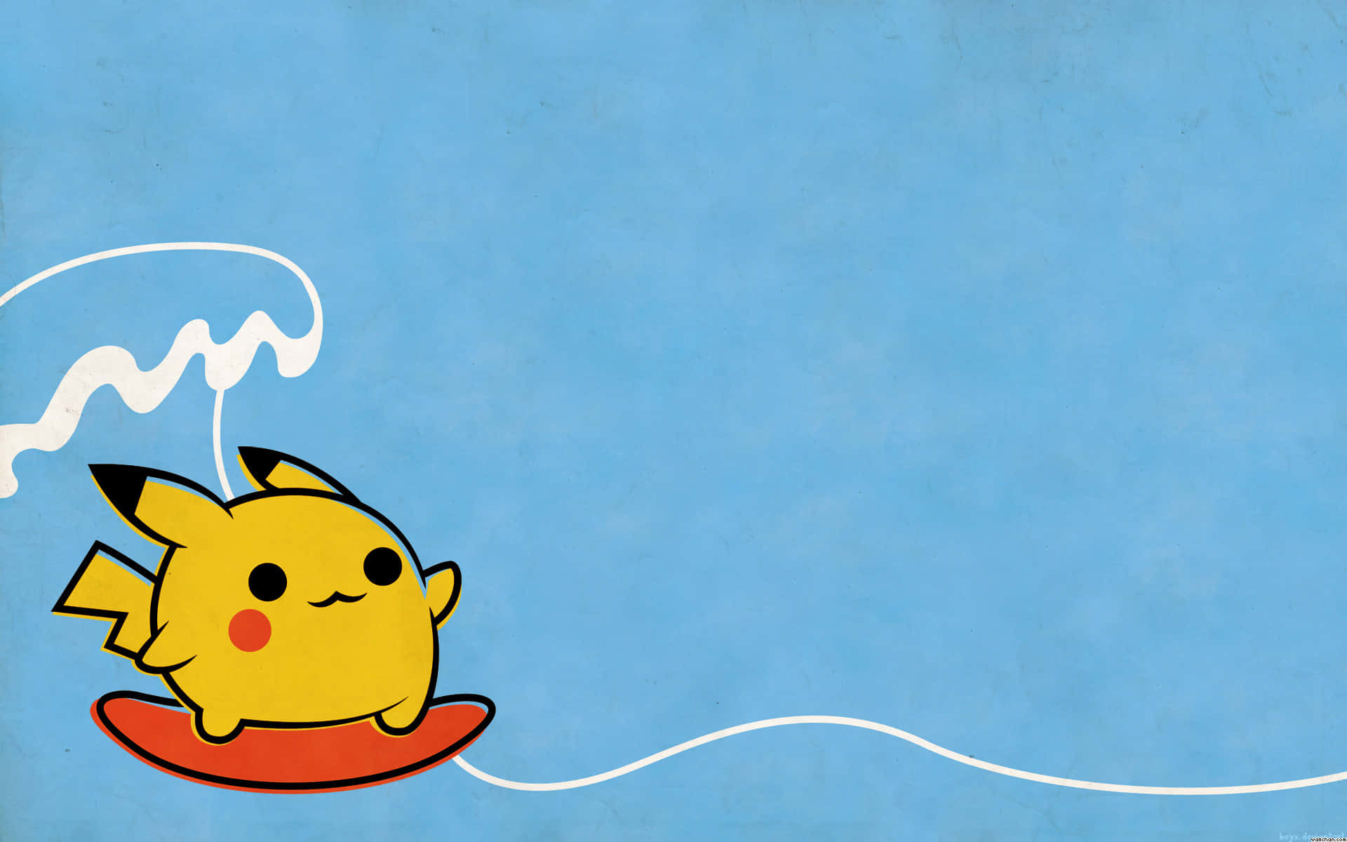 Chú Pikachu dễ thương đang săn tìm cuộc phiêu lưu! Hình nền