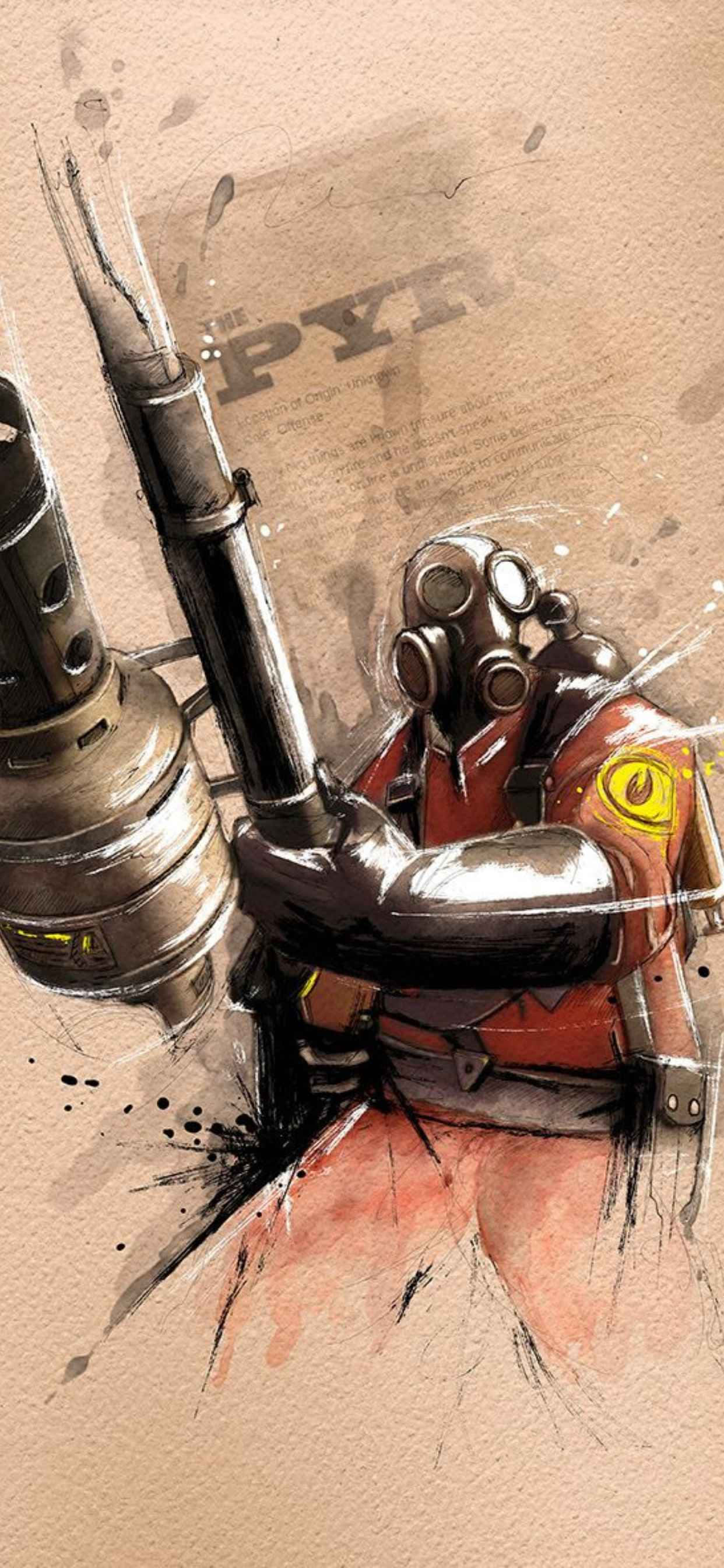 Chú thích: Ảnh Chụp Màn Hình Gameplay Team Fortress 2 Hoành Tráng Trên Nền iPhone XS Max Hình nền