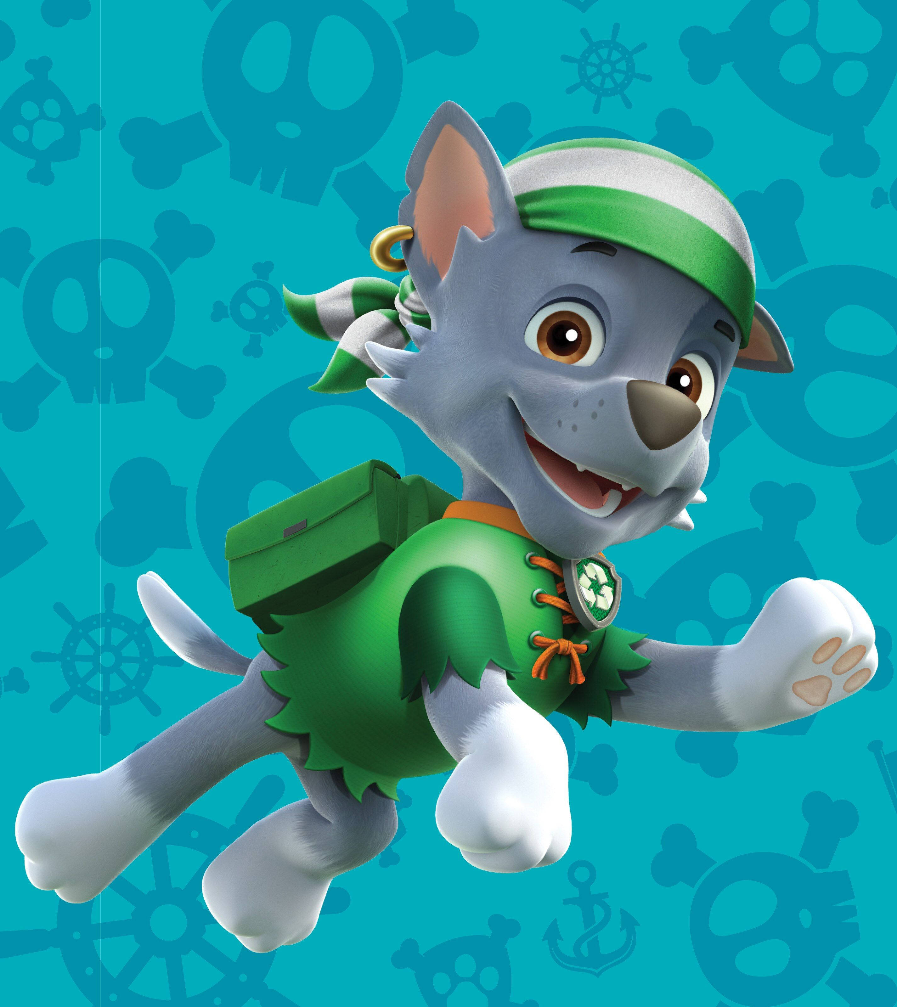 Chú thích: Cuộc Phiêu Lưu Đang Chờ với Rocky Cướp Biển Paw Patrol Hình nền