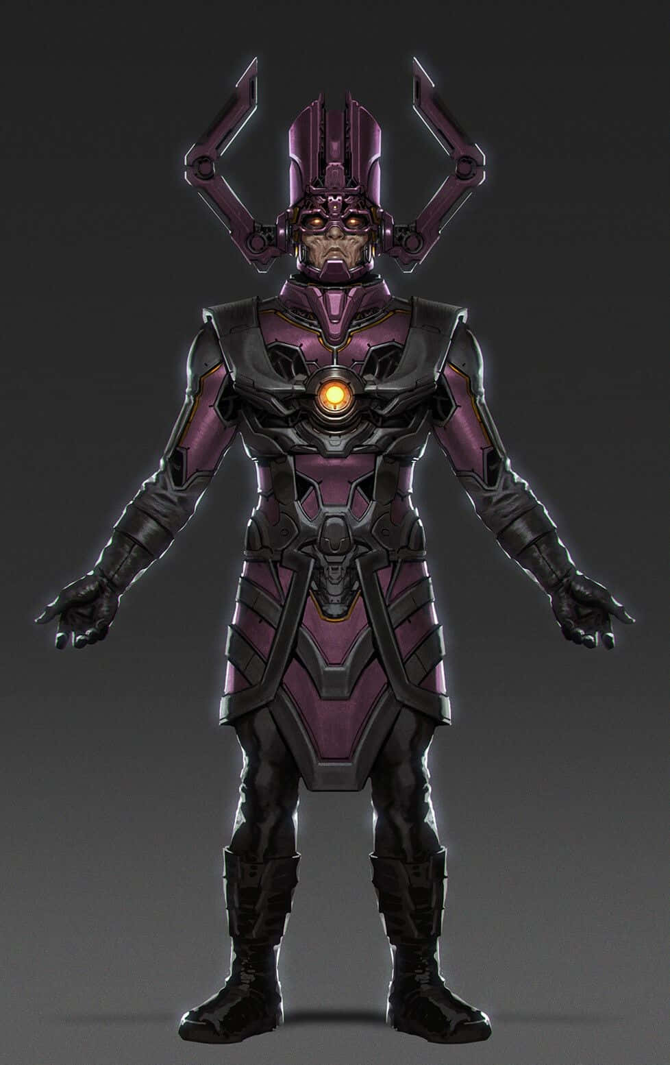 Chú thích: Galactus hùng mạnh sừng sững trên một hành tinh Hình nền
