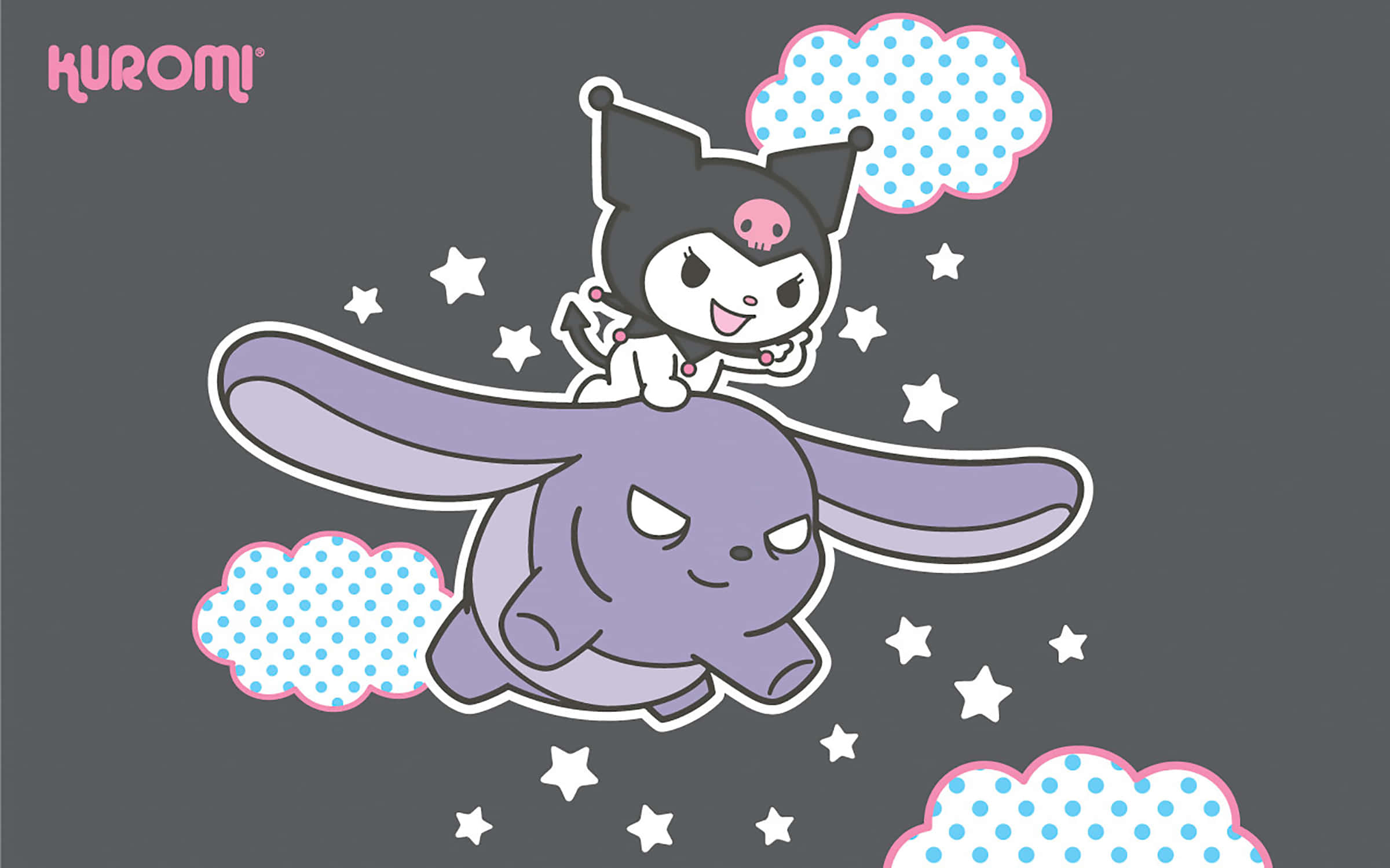Chú thích: Hình nền Kuromi Kawaii đáng yêu cho người hâm mộ Hình nền