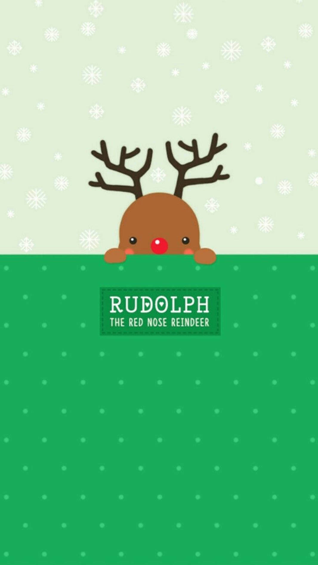 Chú Tuần Lộc Rudolph Dễ Thương Trong Giáng Sinh Hình nền