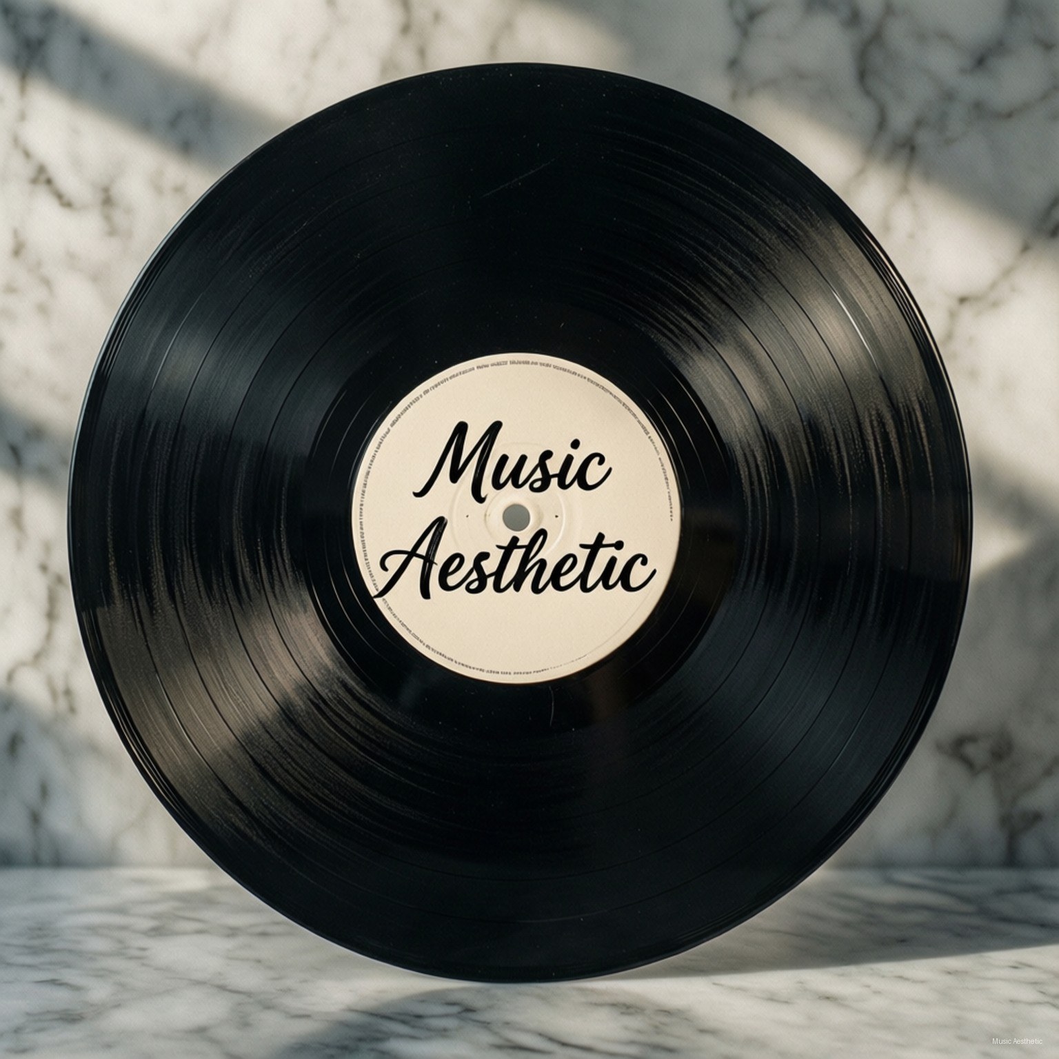 Chữ Typography Thanh Lịch Trên Đĩa Vinyl Hình nền