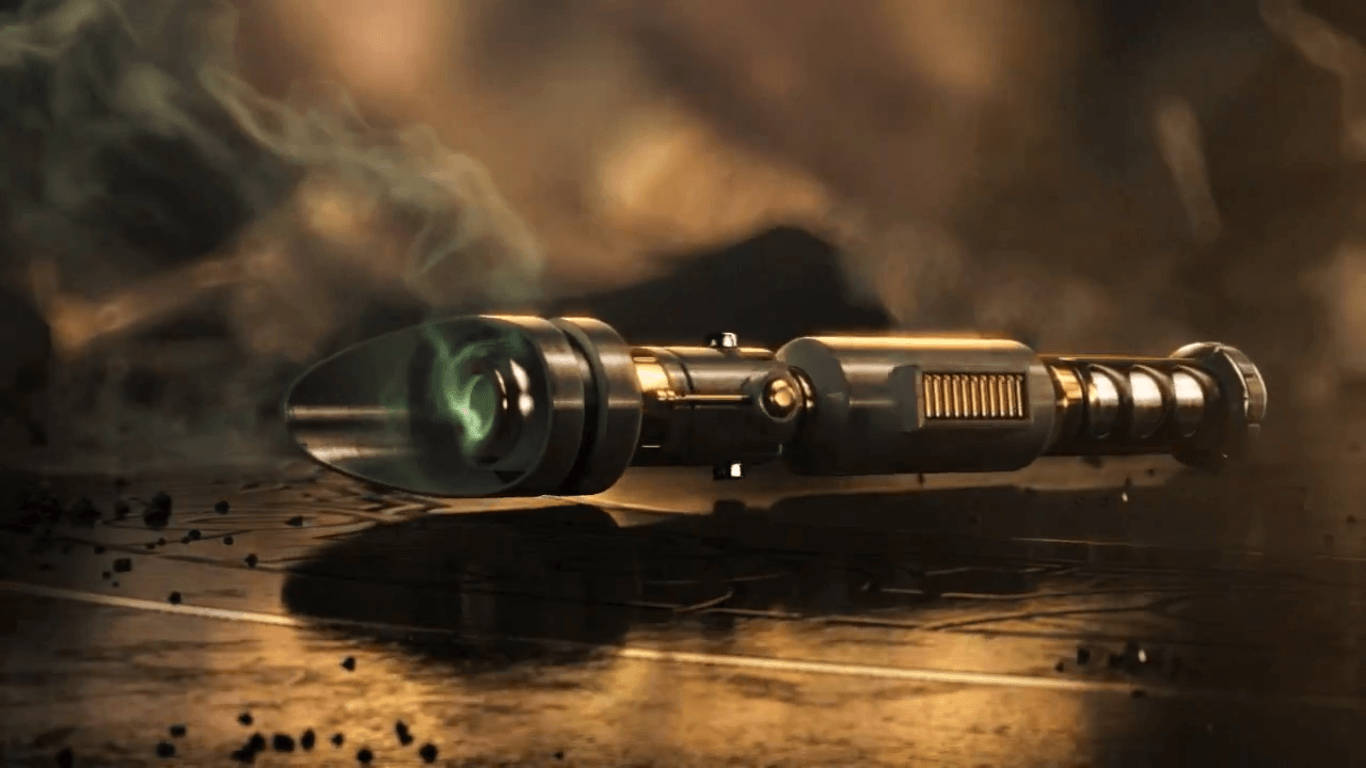 Hình nền Star Wars về vũ khí phát ra khói trên bàn