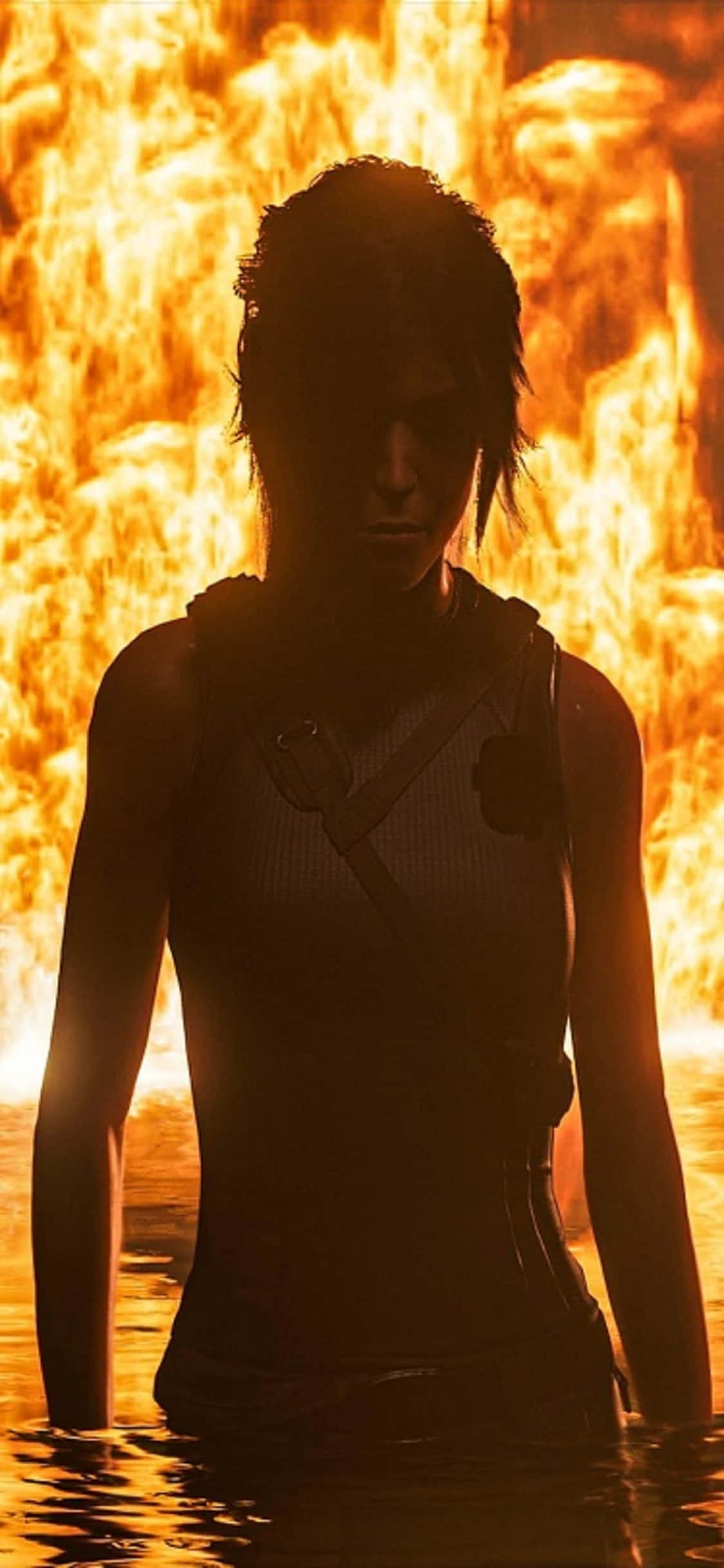 Chứng kiến sự trỗi dậy của Tomb Raider trên iPhone X Hình nền