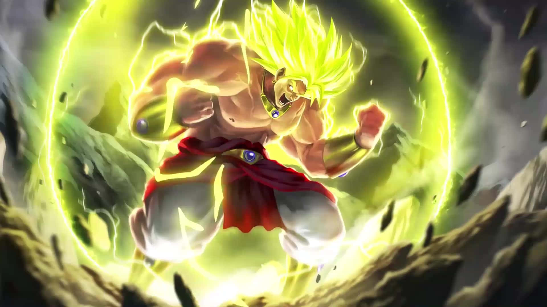 Chứng kiến trận chiến hoành tráng giữa Super Saiyan Broly và Goku trong Dragon Ball Super: Broly! Hình nền