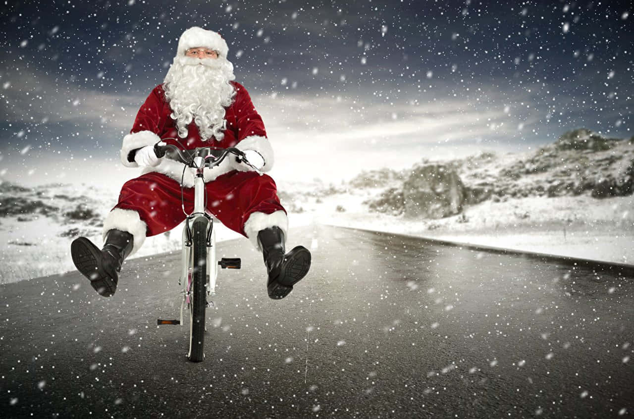 Chuyến Vui Chơi Của Tuần Lộc Ông Già Noel Hình nền