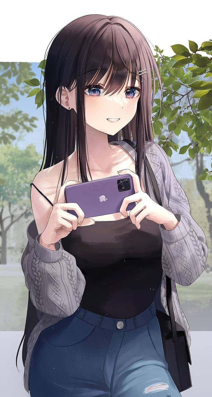 Cô bé anime chào thế giới Hình nền