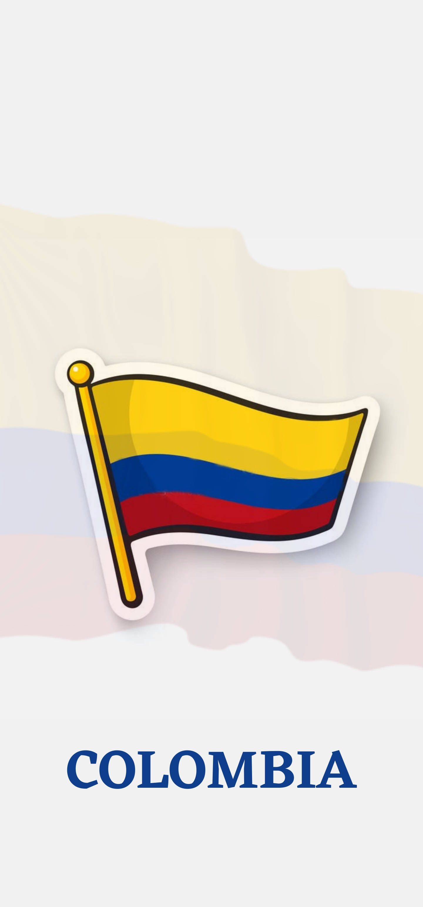 Cờ Colombia Vector Hình nền