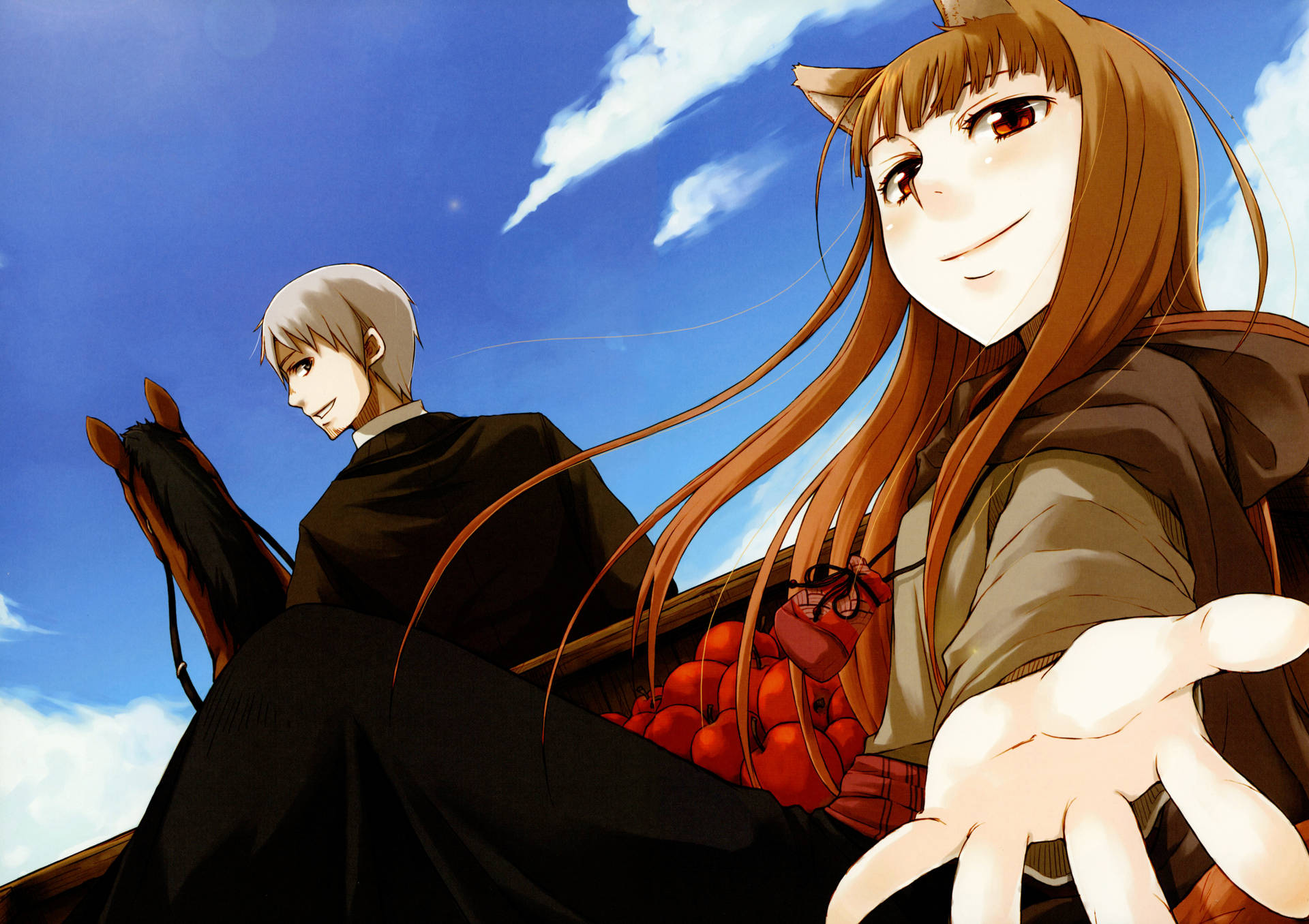 Cô gái anime 4K với tai mèo