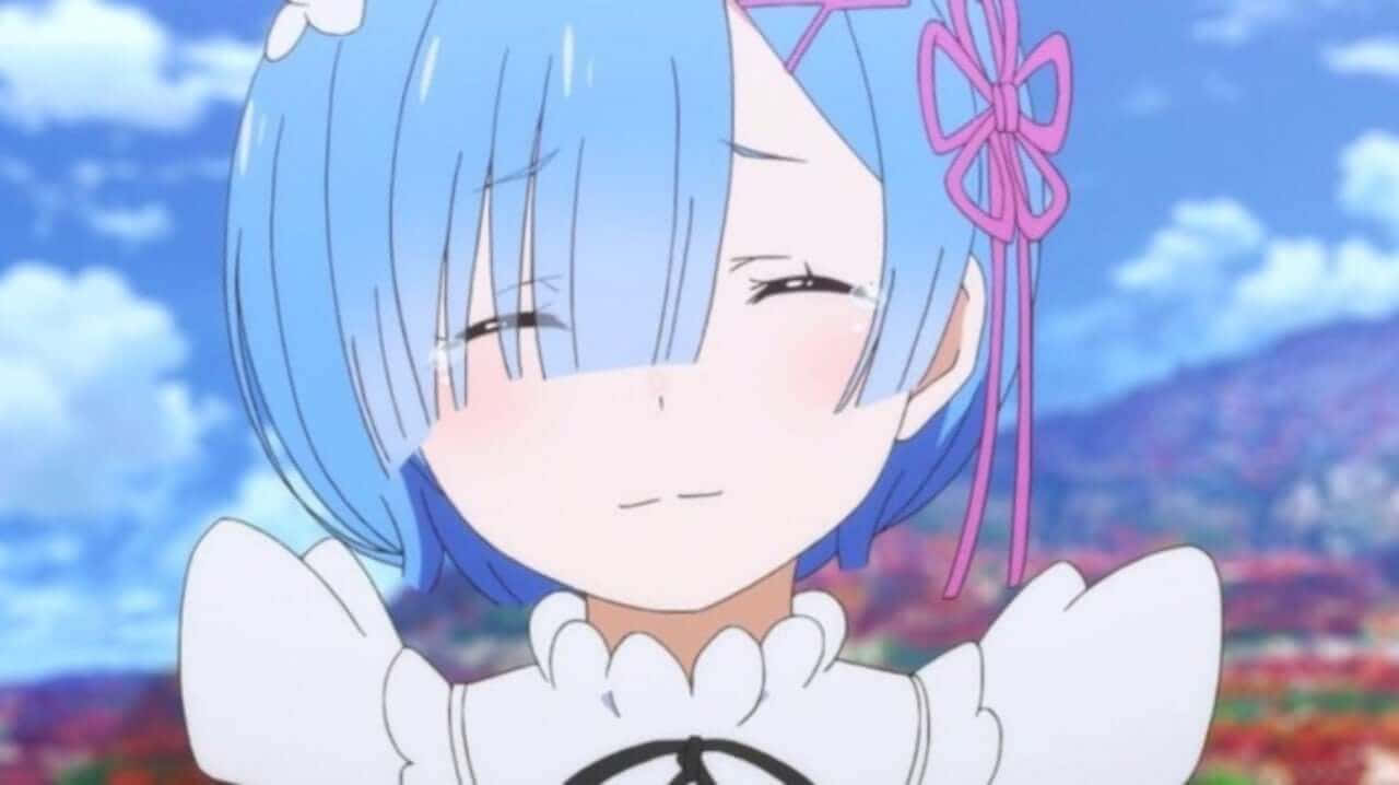 Cô Gái Anime Cười Tươi Hình nền